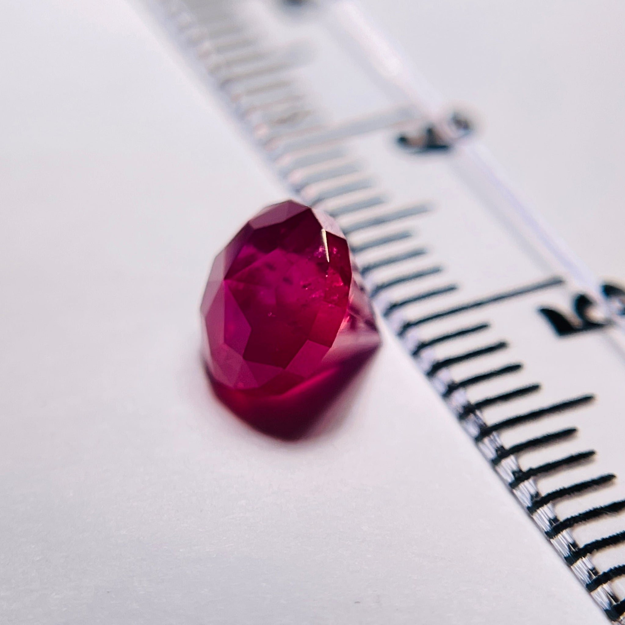 1.475Ct Winza Ruby Tanzania Untreated Unheated. 5.7Mm X 6.1Mm Precision Custom Cut Buy Us In London