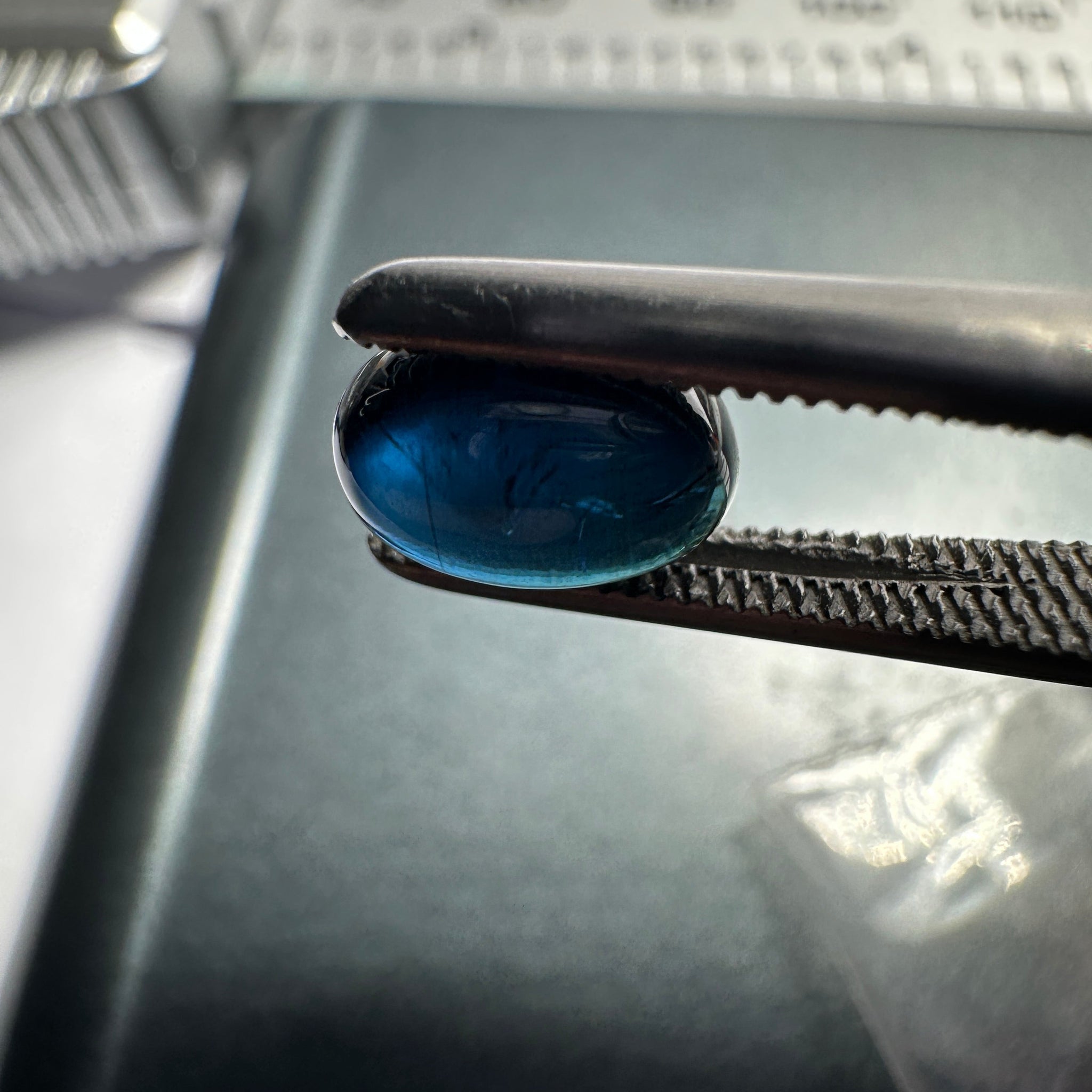 1.80Ct Sapphire Cabochon Kenya. Untreated Unheated. Can Be Used As Is Or Facet It Into A Cut Stone.