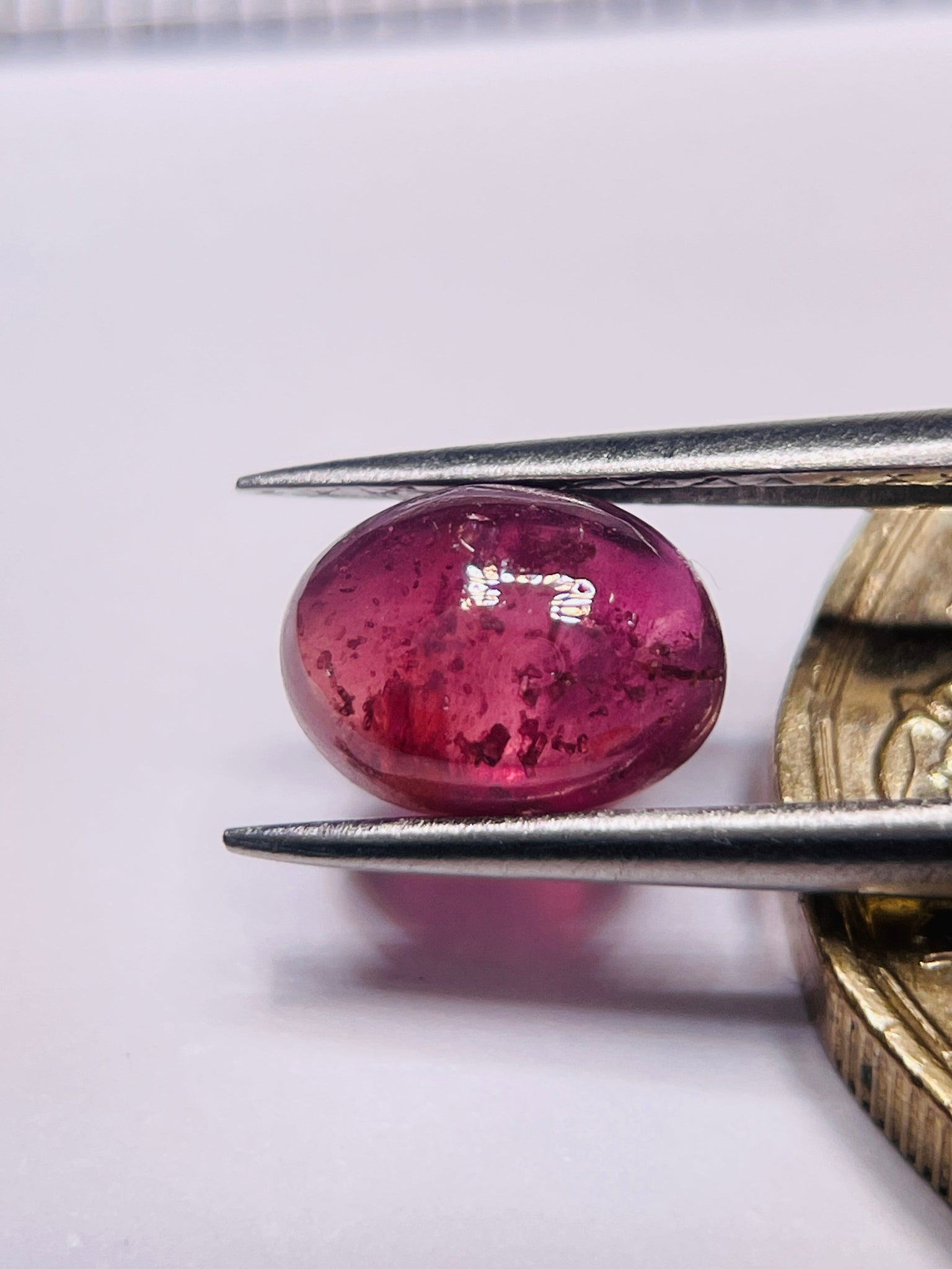 2.25Ct Sapphire Cabochon Umba Valley Tanzania. Untreated Unheated. Can Be Used As Is Or Facet It