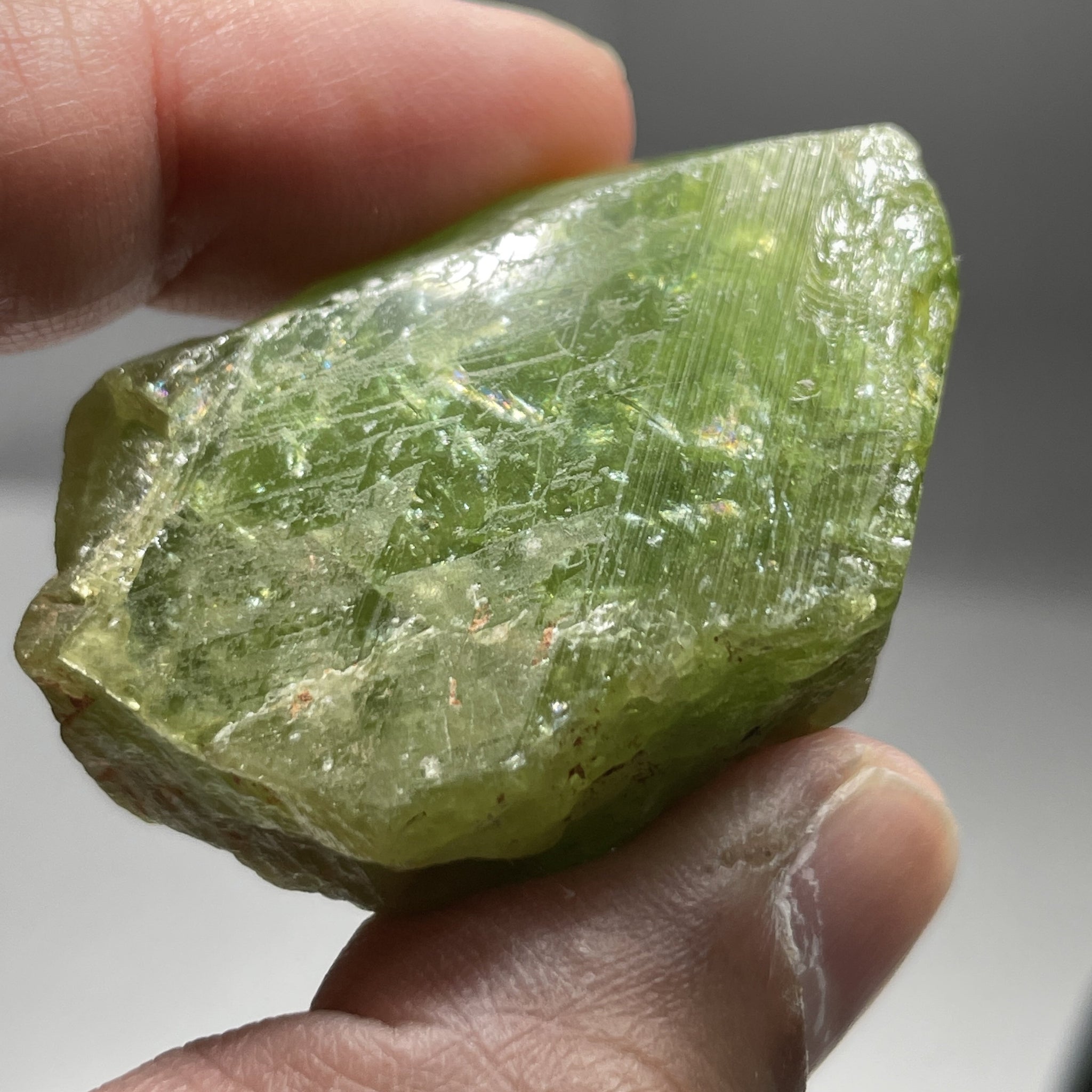 65.40Gm / 327.00Ct Tsavorite Merelani Tanzania Untreated Unheated - With Gemmy Poritions. 44.5 X 21