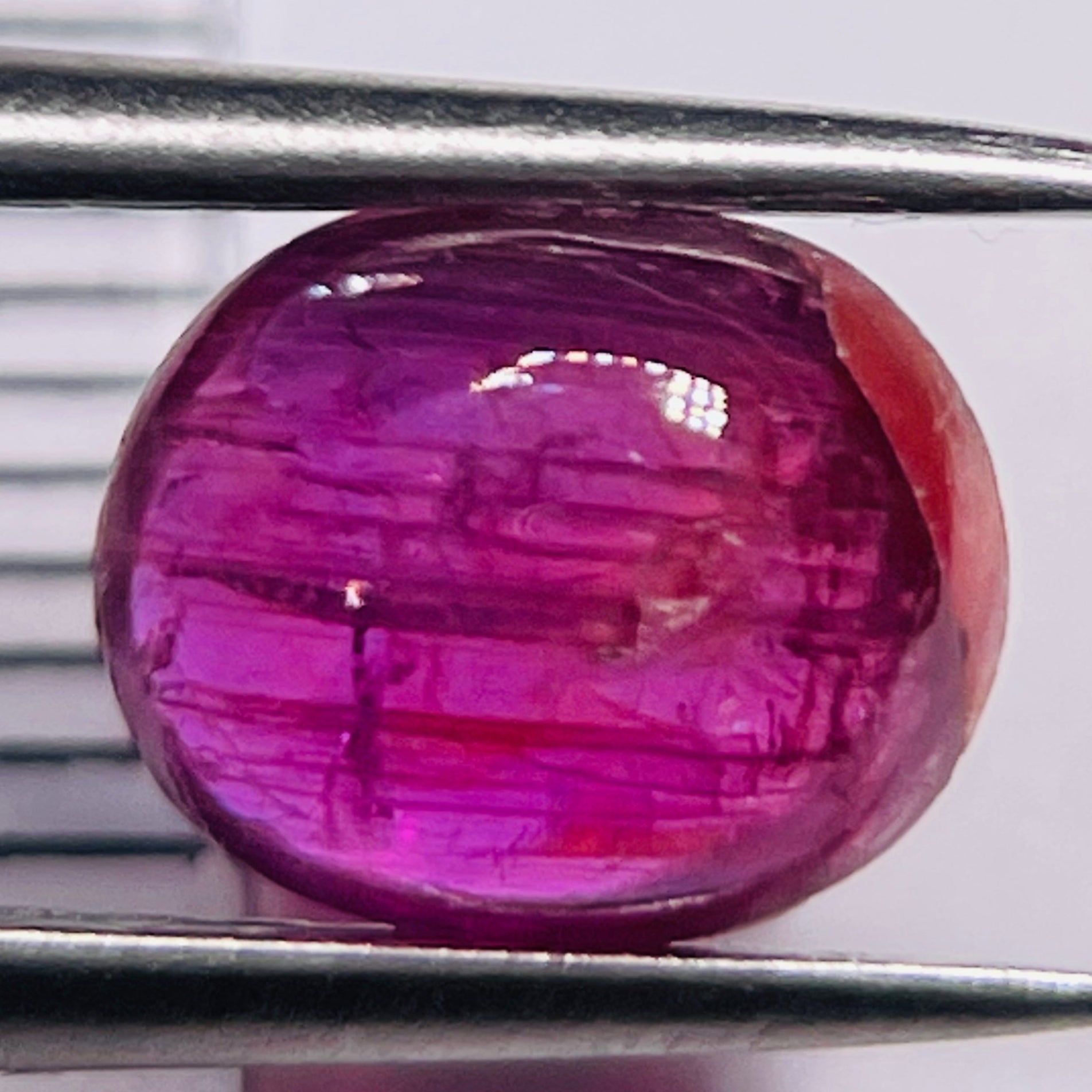 1.97Ct Sapphire Cabochon Umba Valley Tanzania. Untreated Unheated. Slight Groove Indentation On