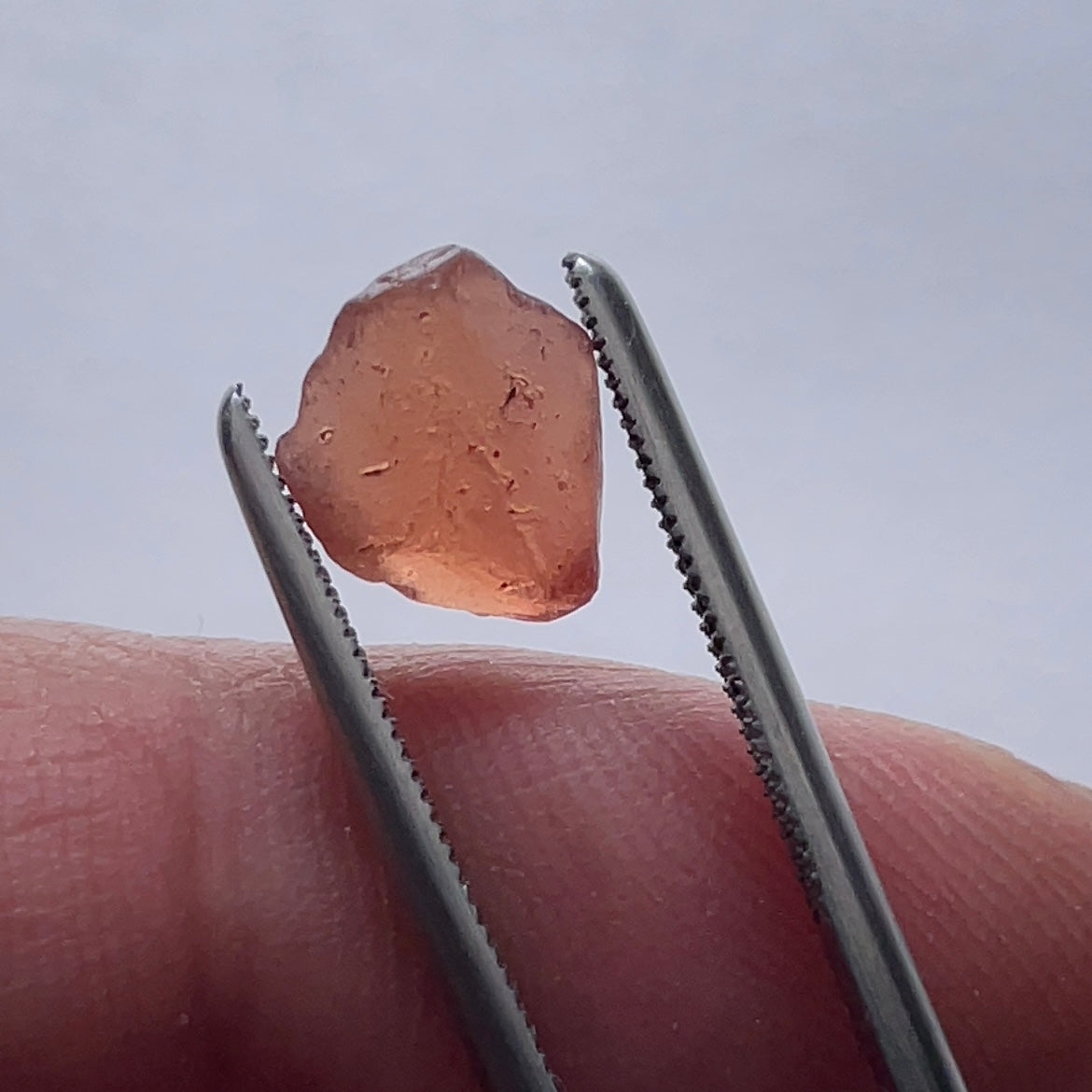 3.23Ct Malaya Garnet Tanzania Untreated Unheated. Vvs Flattish Shape