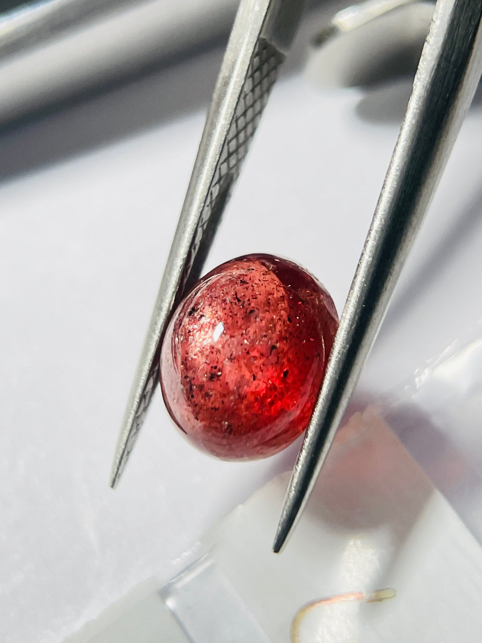 4.08Ct Red Sapphire Cabochon Umba Valley Tanzania. Untreated Unheated. Has A Moving Star But As