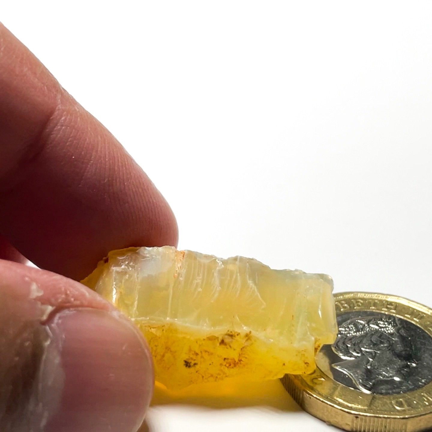 29.26Ct Opal Tanzania Untreated Unheated From A 1999 Deposit Chatoyant (Pearly Cats-Eye Effect)