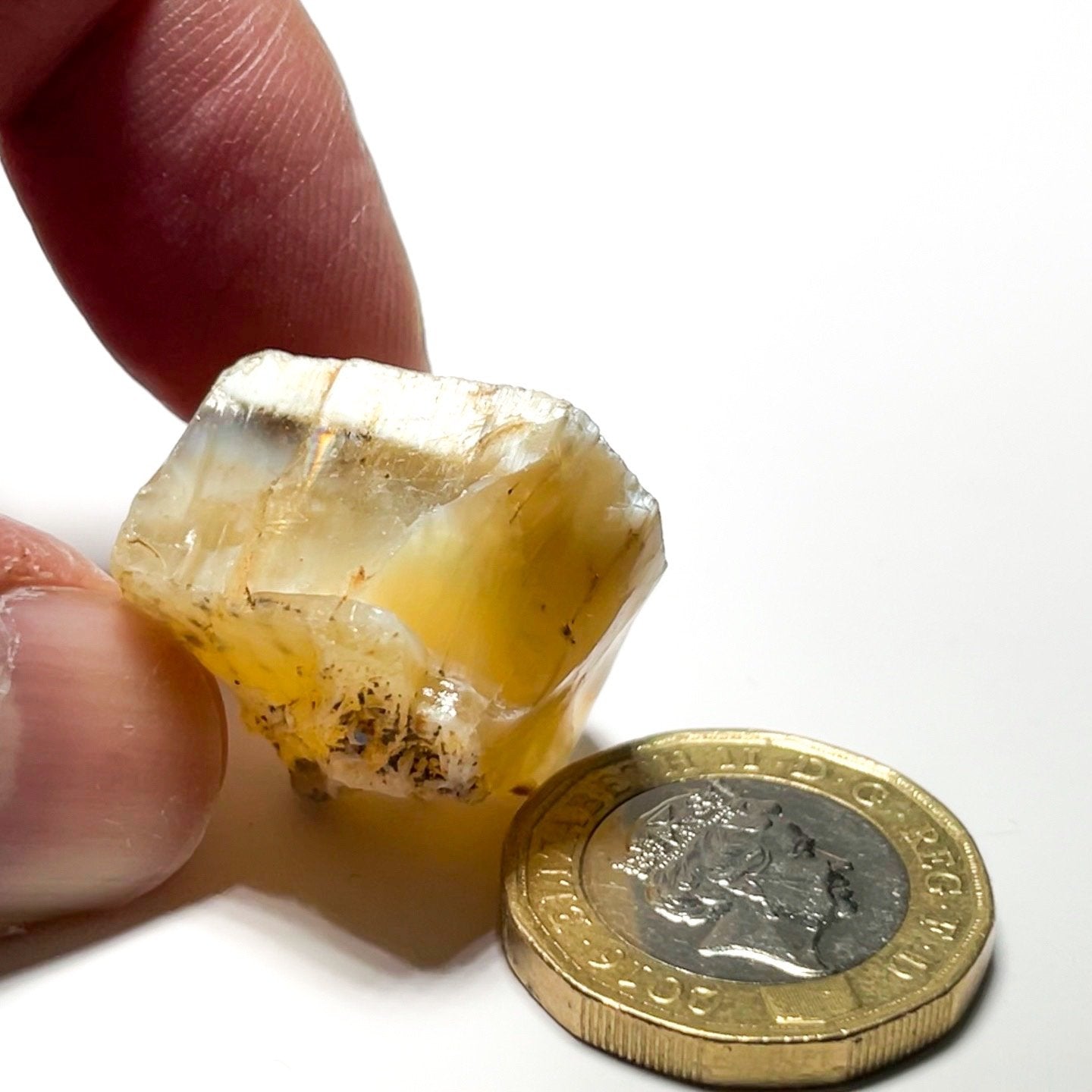 51.31Ct Opal Tanzania Untreated Unheated From A 1999 Deposit Chatoyant (Pearly Cats-Eye Effect)