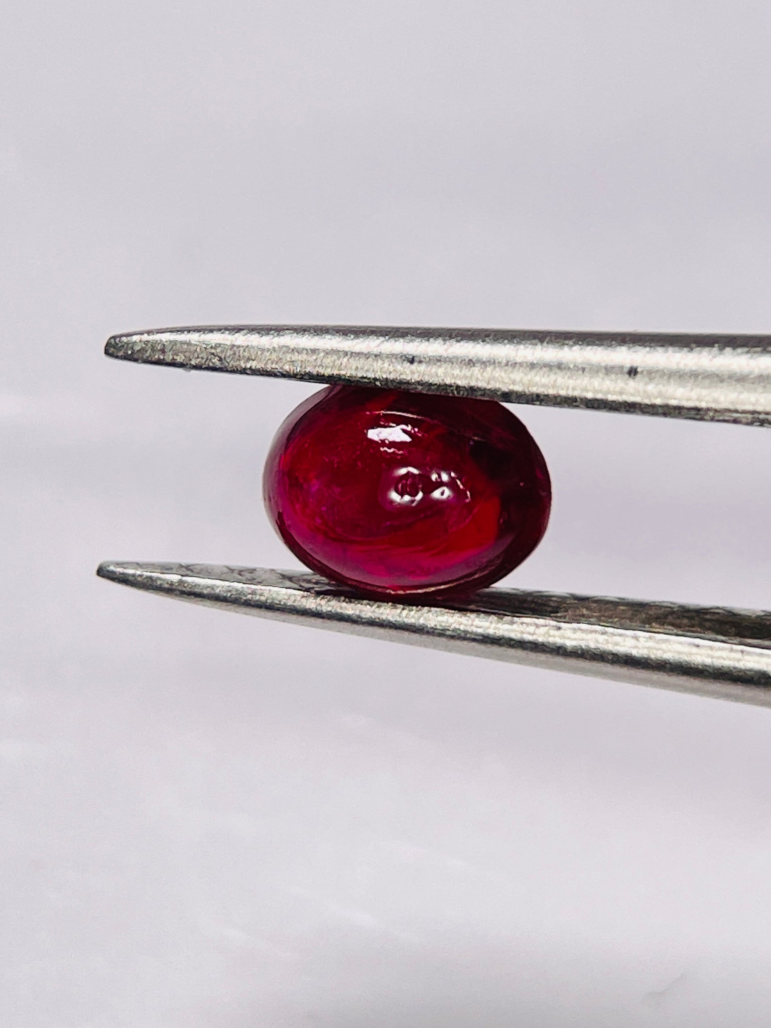 0.80Ct Ruby Cabochon Longido Mines Tanzania. Untreated Unheated