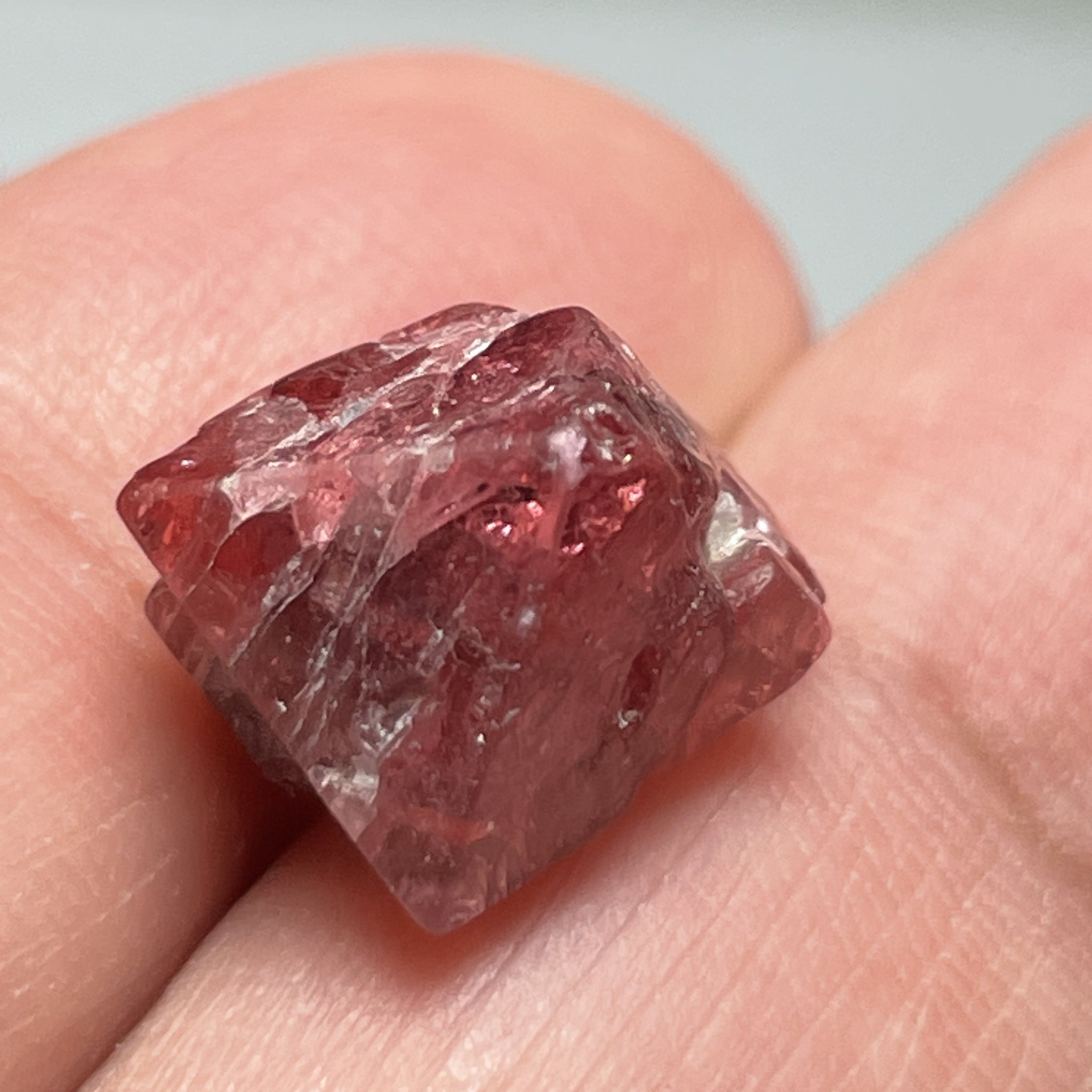 12.38Ct Mahenge Spinel Crystal Tanzania Untreated Unheated. 11.5 X 12.1 9.3 Mm