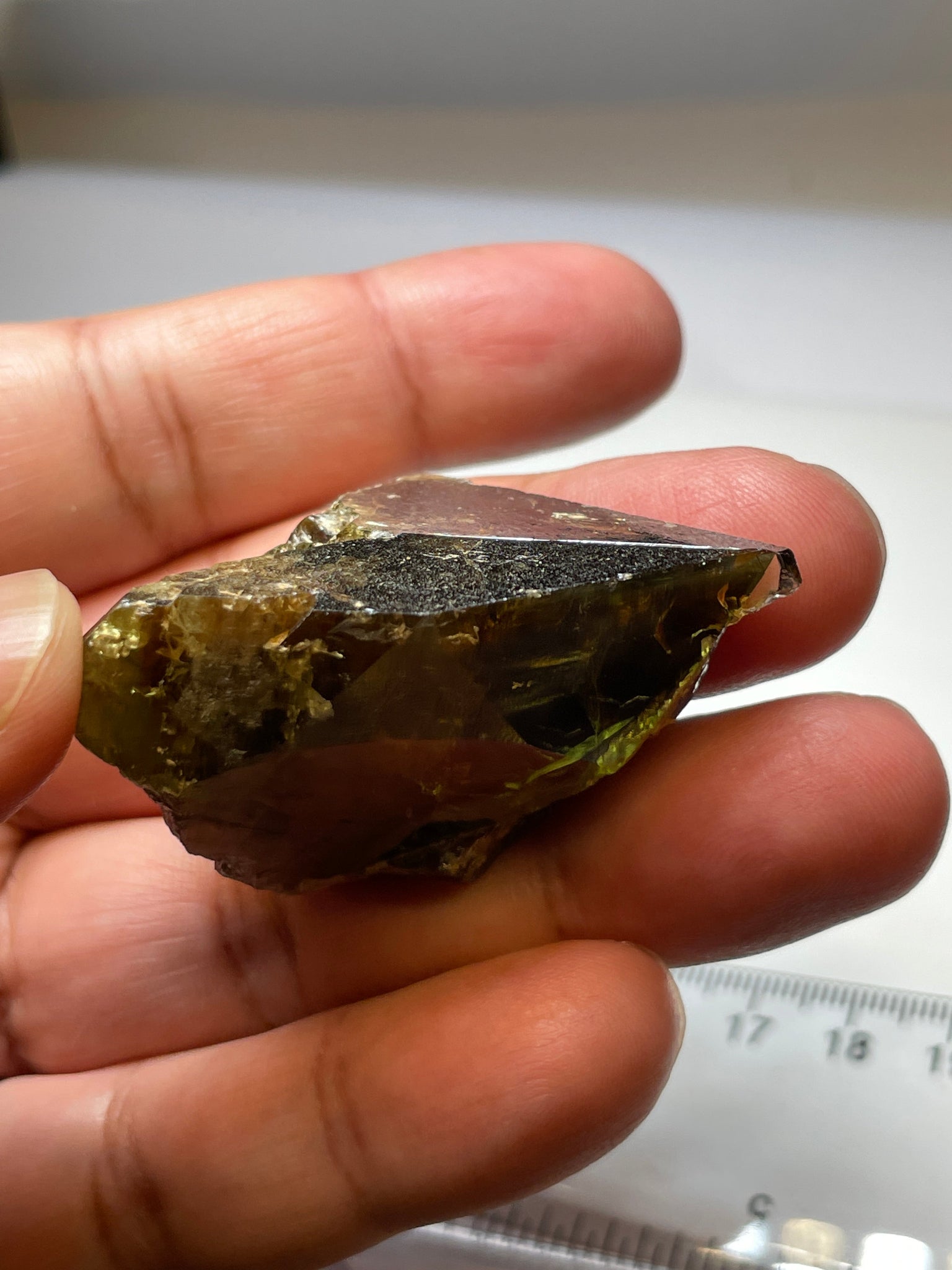 241.59Ct / 43.31Gm Tanzanian Sphene Crystal Untreated Unheated. Very High End Ultra Rare