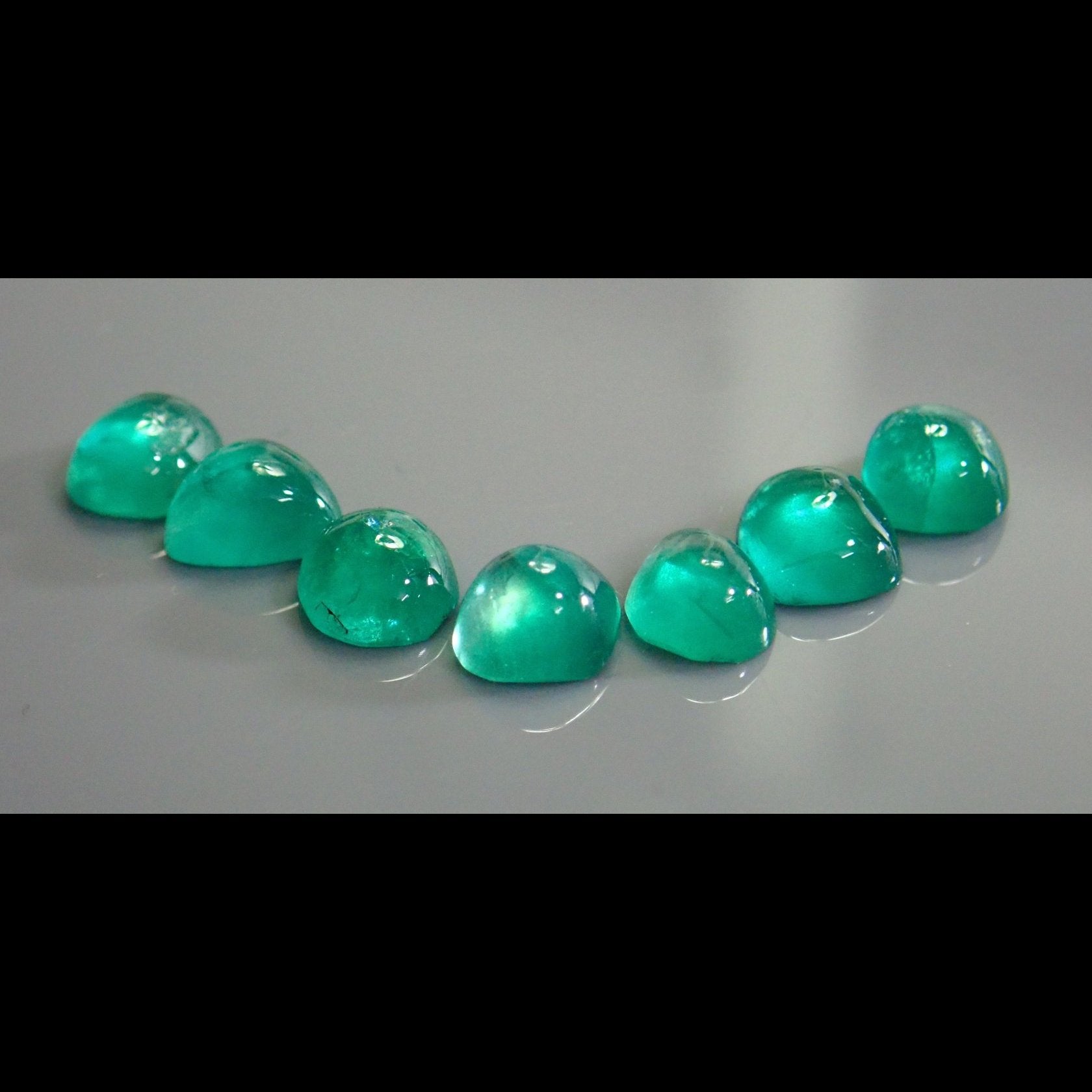 6.67ct Emerald Lot, Tanzania (near Zambia border, almost identical to Zambian material) Untreated Unheated NO OIL. 0.79ct-1.03ct-Gems Of East Africa