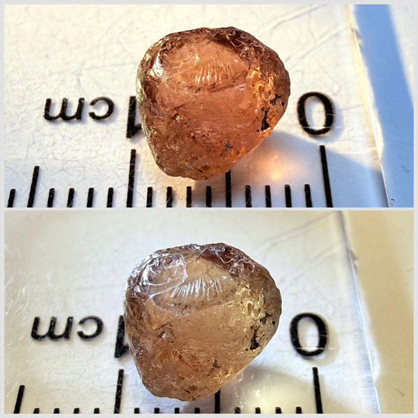 Colour Change Garnet, 3.01ct, Tanzania, Untreated Unheated, slight black crystal inclusions on the outer skin on one end, 1 ish mm into one side.  Rest vvs-if