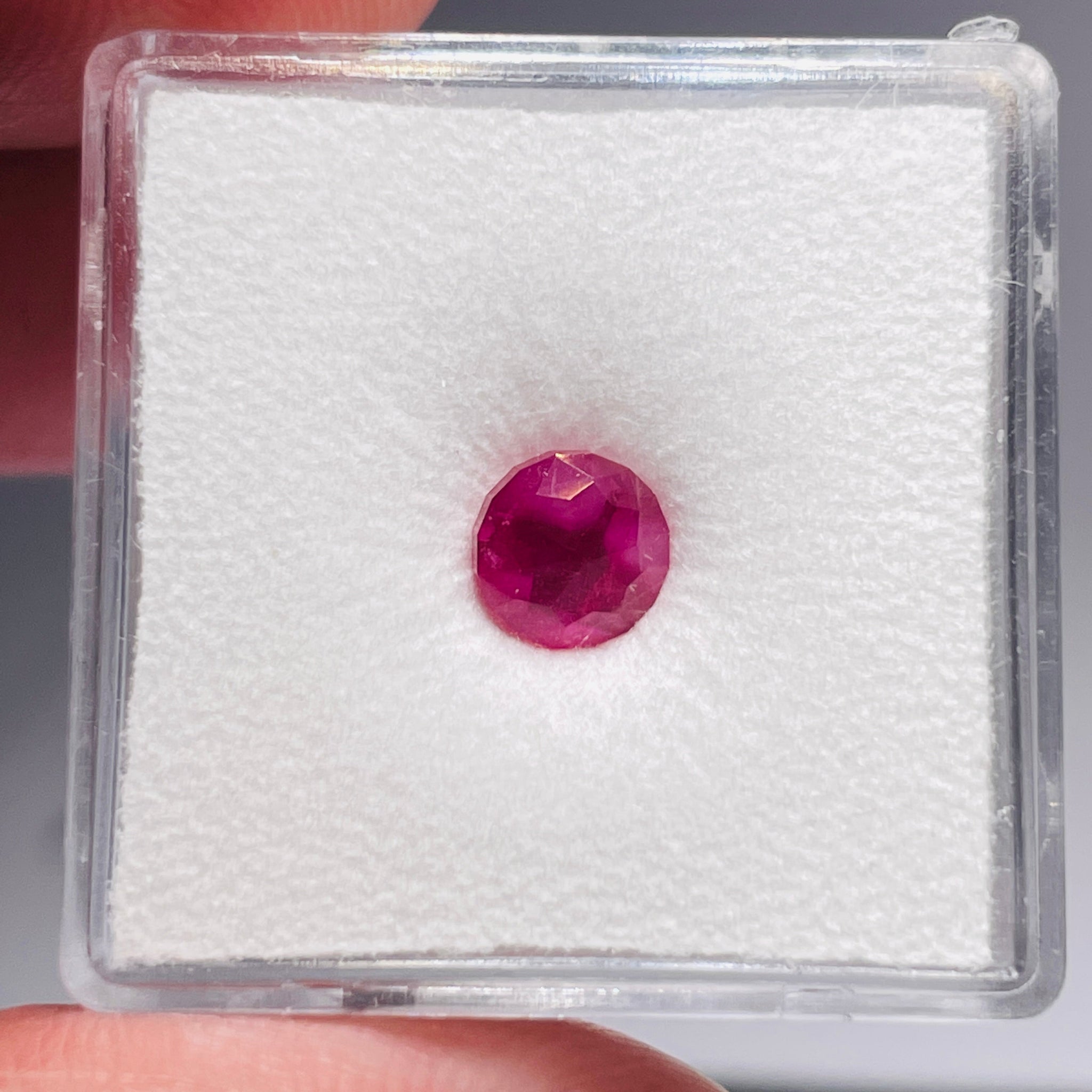1.475Ct Winza Ruby Tanzania Untreated Unheated. 5.7Mm X 6.1Mm Precision Custom Cut By Us In London