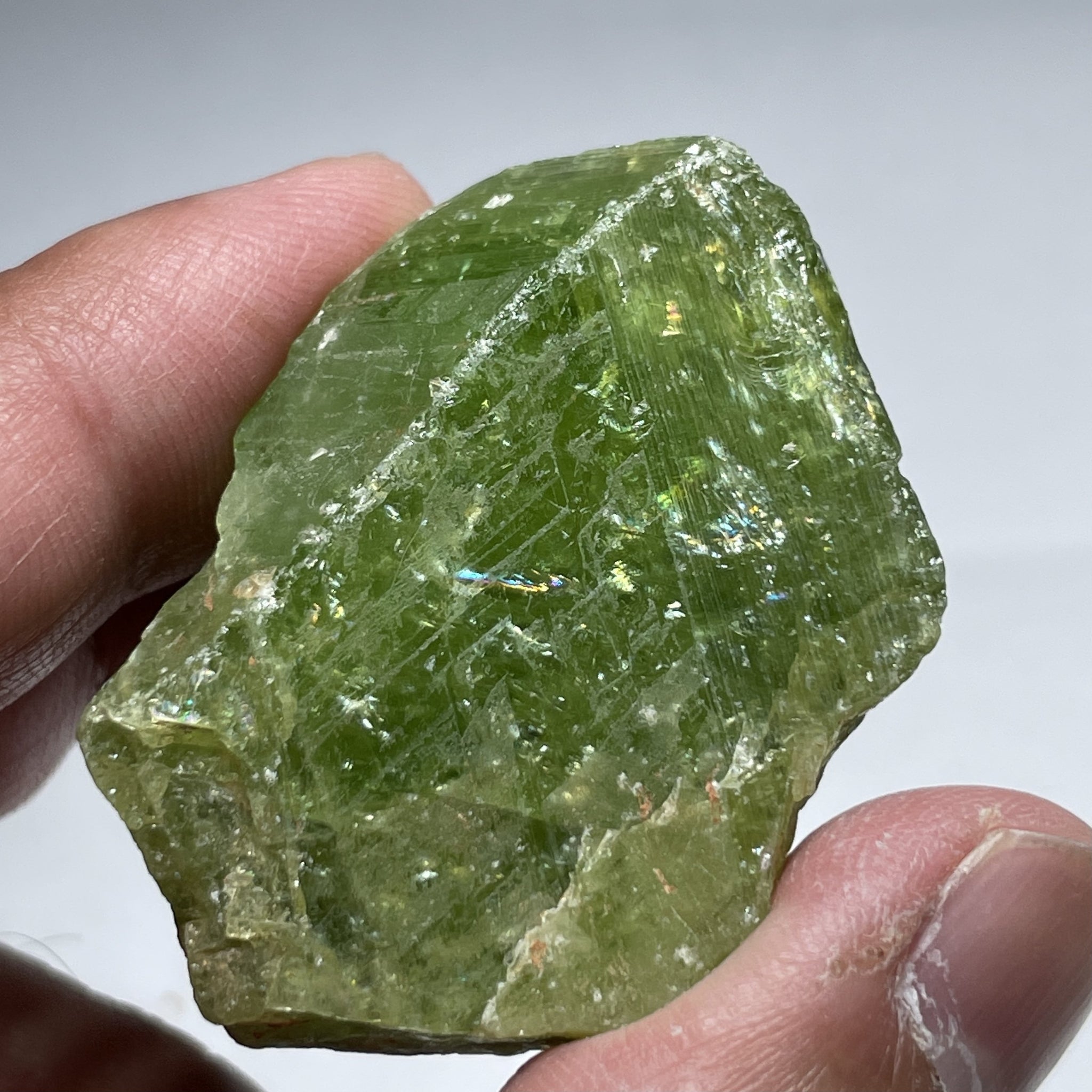 65.40Gm / 327.00Ct Tsavorite Merelani Tanzania Untreated Unheated - With Gemmy Poritions. 44.5 X 21