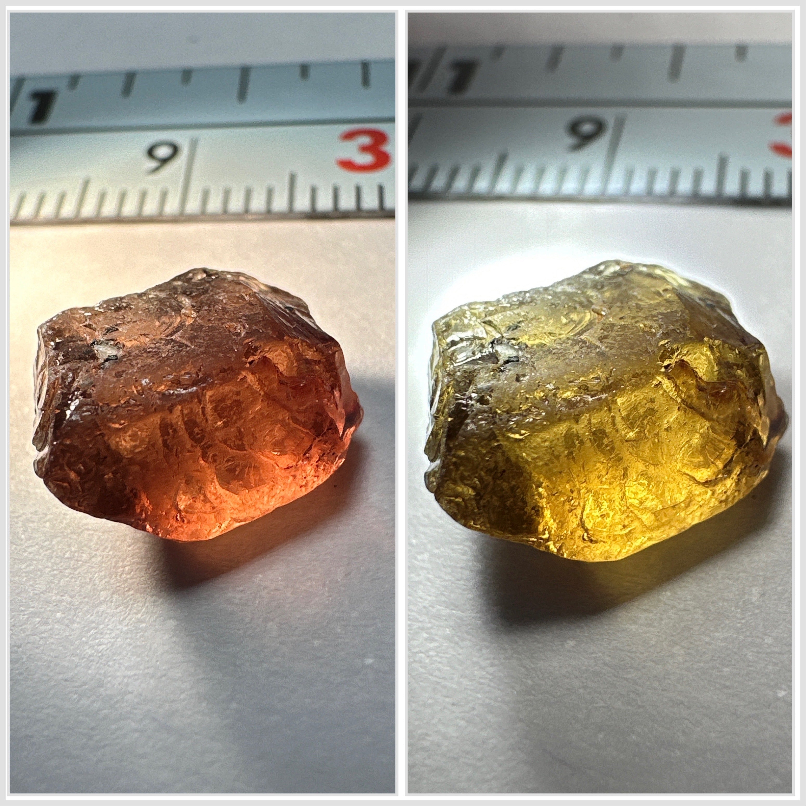 6.75ct Colour Change Garnet, Tanzania, Untreated Unheated, silky with slight inclusions on the outside