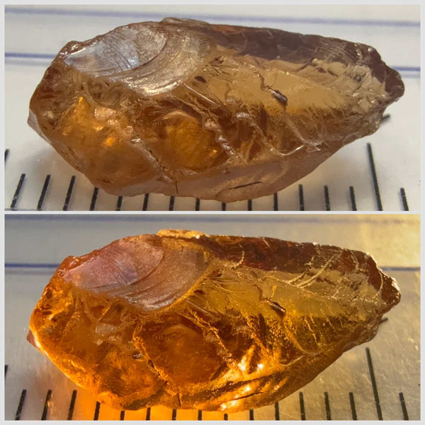 Colour Shift Garnet, 3.93ct, Tanzania, Untreated Unheated, vvs-if flat shape