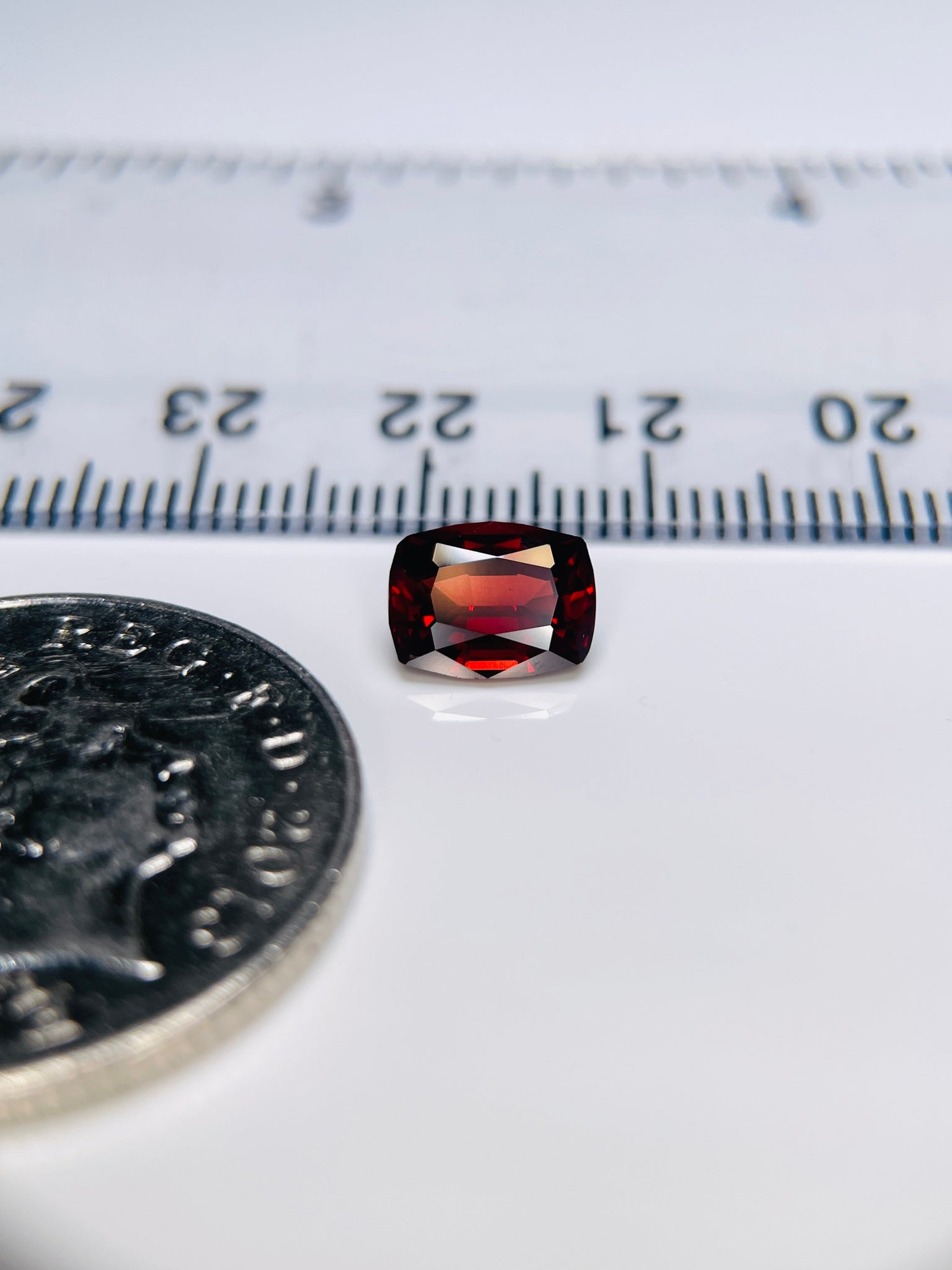 1.97Ct Malaya Garnet. Tanzania. Untreated Unheated