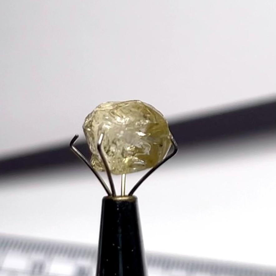 4.39Ct Yellow Tourmaline Crystal Vvs-If Tanzania Untreated Unheated. 6 X 8.6 8Mm