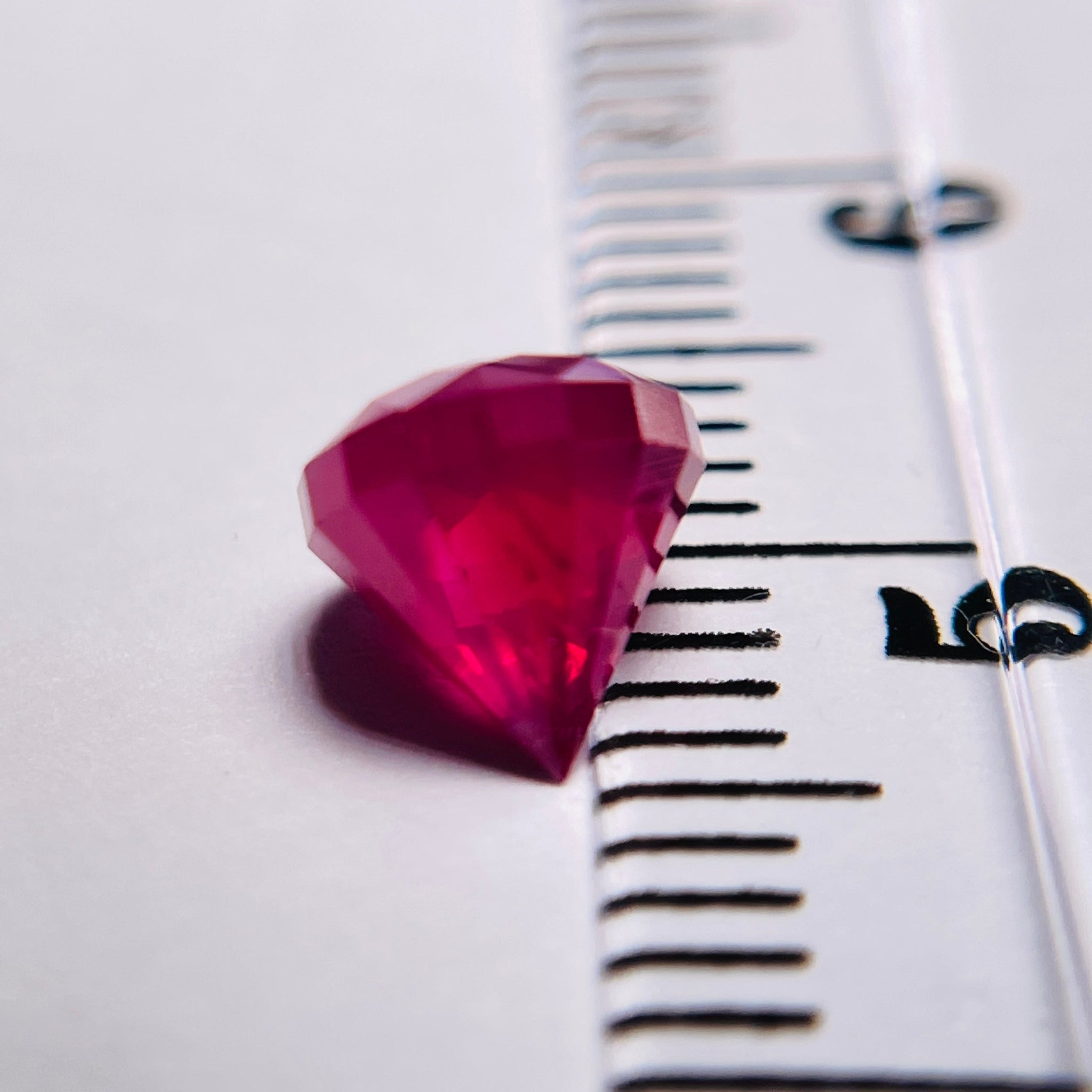 1.475Ct Winza Ruby Tanzania Untreated Unheated. 5.7Mm X 6.1Mm Precision Custom Cut Buy Us In London