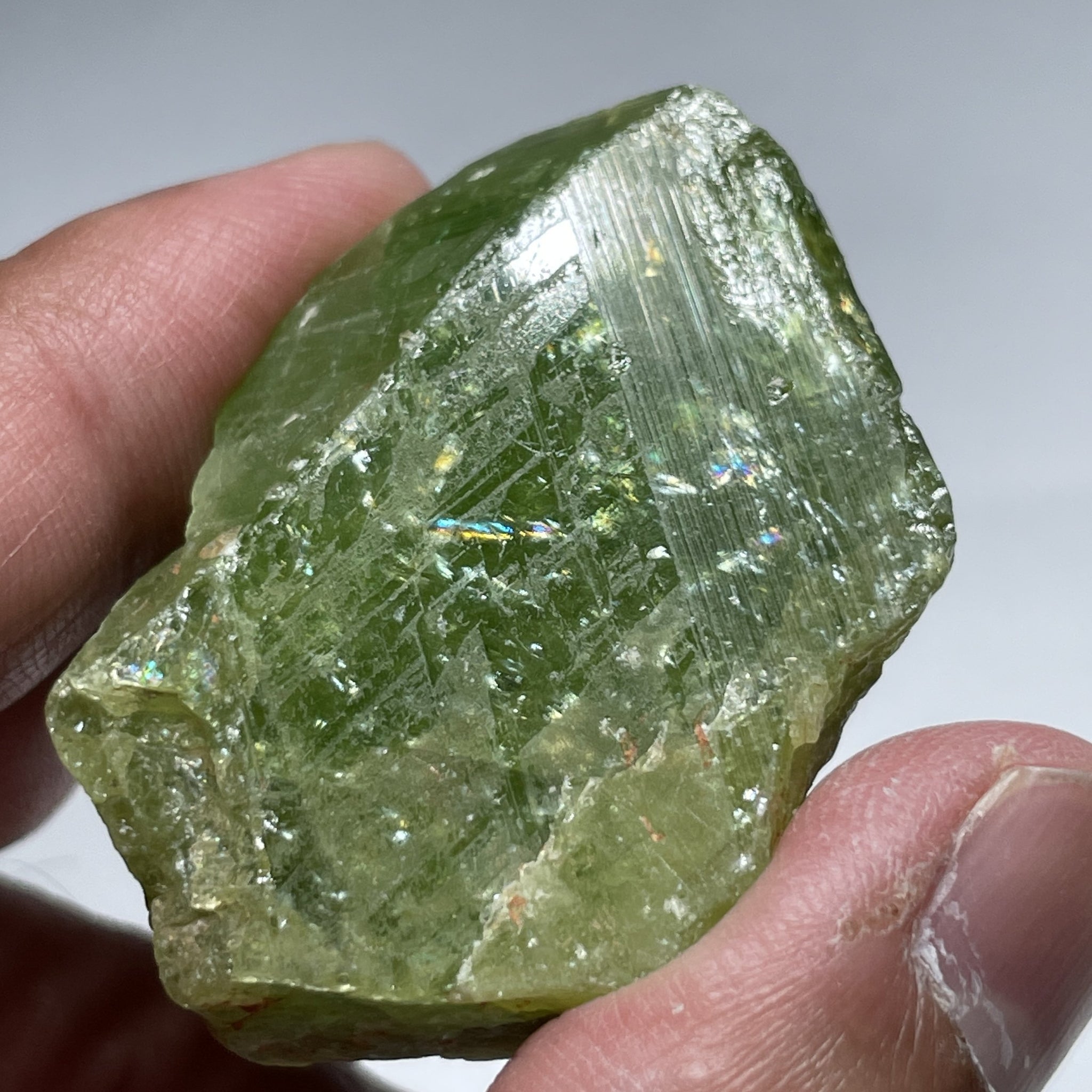 65.40Gm / 327.00Ct Tsavorite Merelani Tanzania Untreated Unheated - With Gemmy Poritions. 44.5 X 21