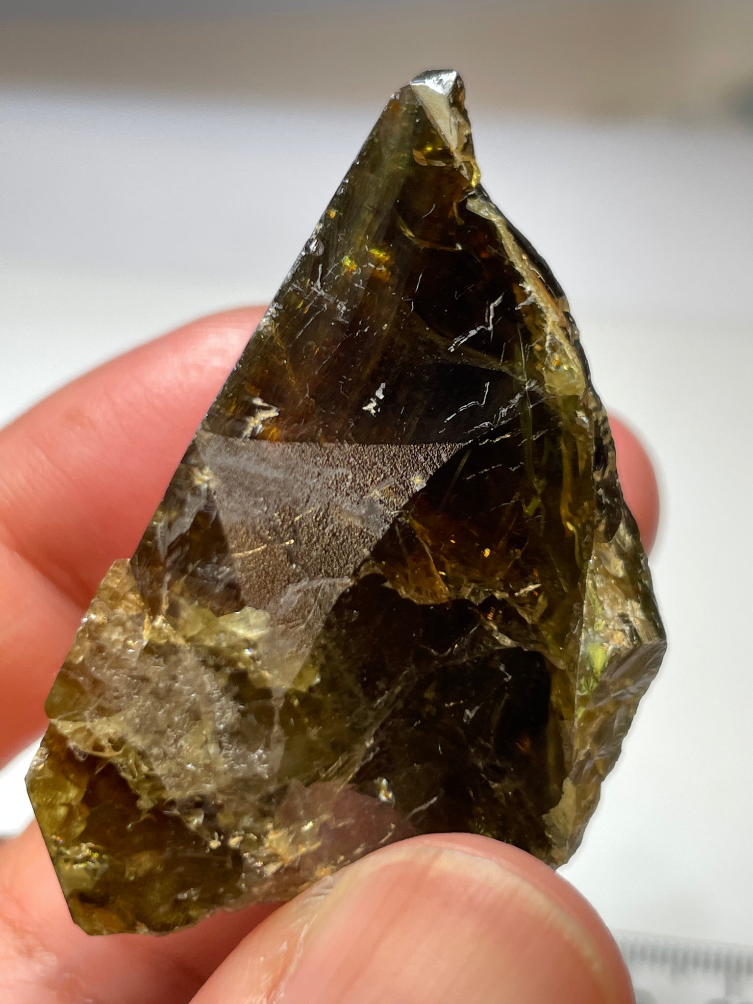 241.59Ct / 43.31Gm Tanzanian Sphene Crystal Untreated Unheated. Very High End Ultra Rare