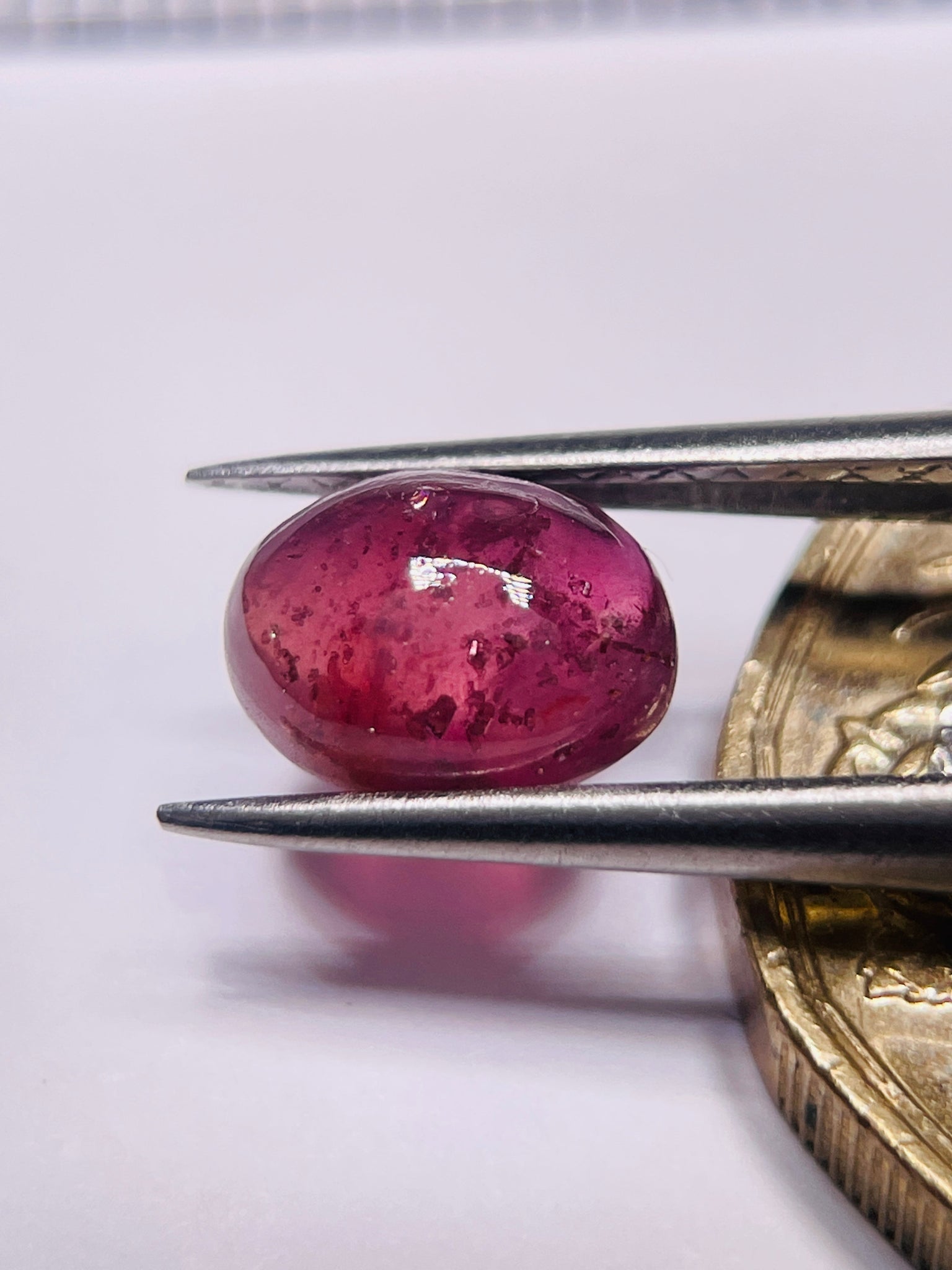 2.25Ct Sapphire Cabochon Umba Valley Tanzania. Untreated Unheated. Can Be Used As Is Or Facet It