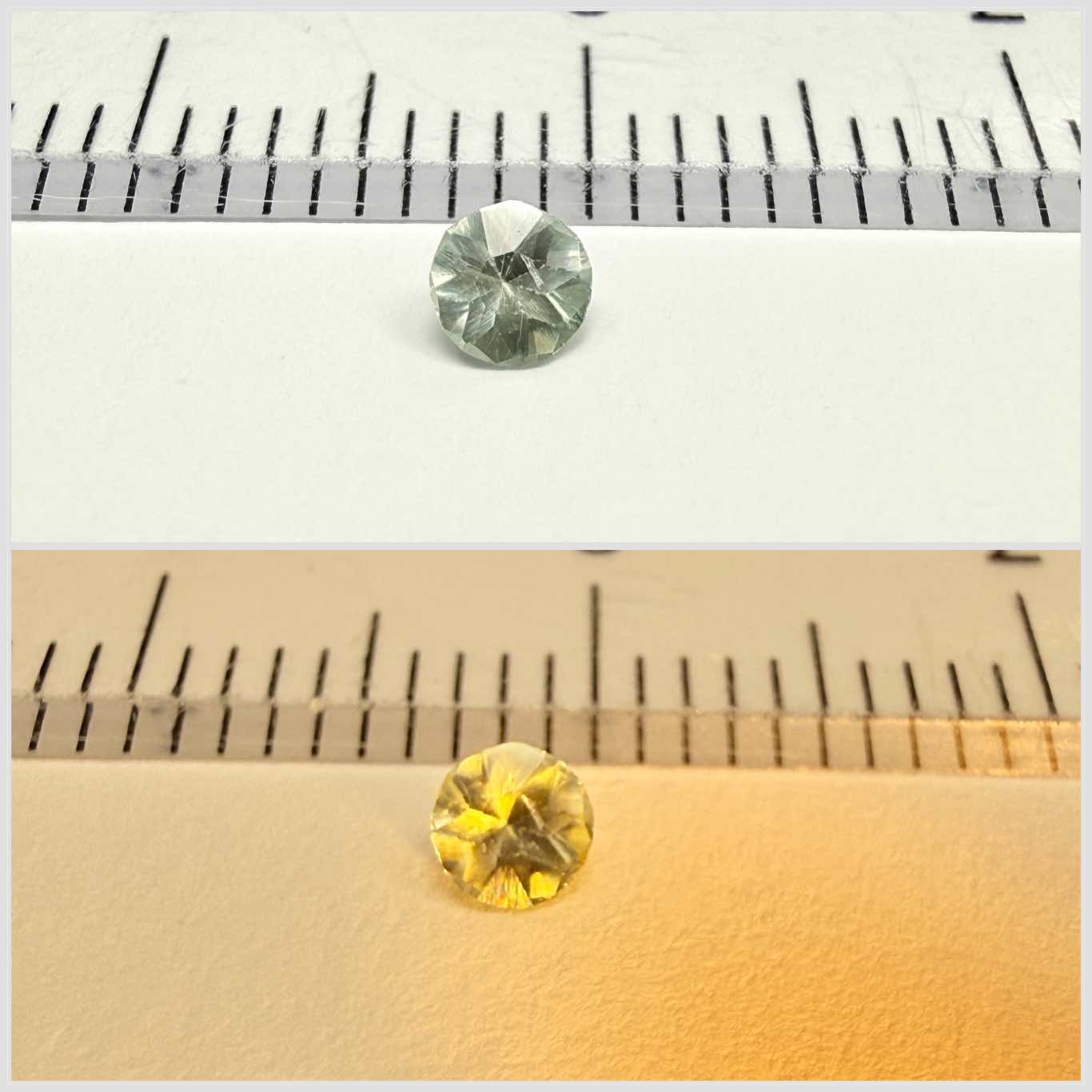 Alexandrite, 0.11ct, Manyara, Tanzania, Untreated Unheated. Tiny tiny stone, very slight colour change