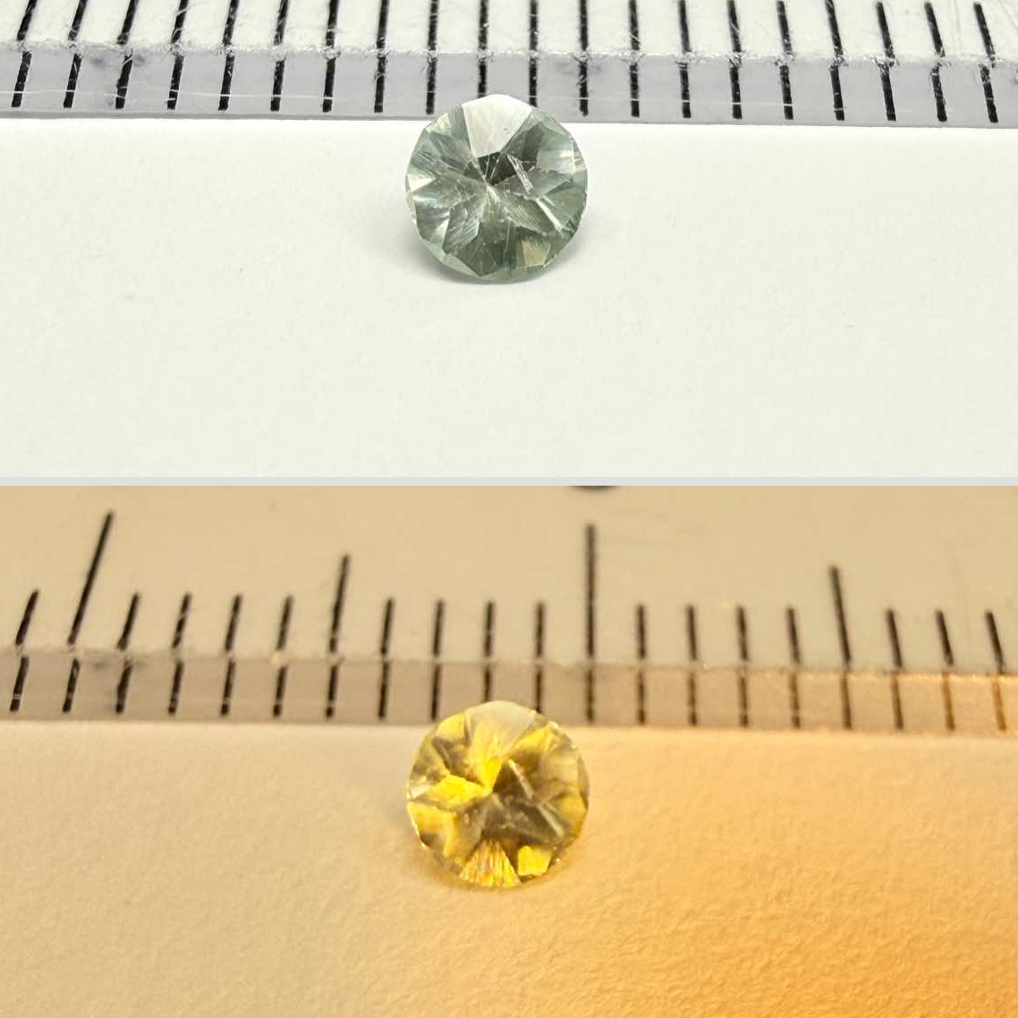 Alexandrite, 0.11ct, Manyara, Tanzania, Untreated Unheated. Tiny tiny stone, very slight colour change