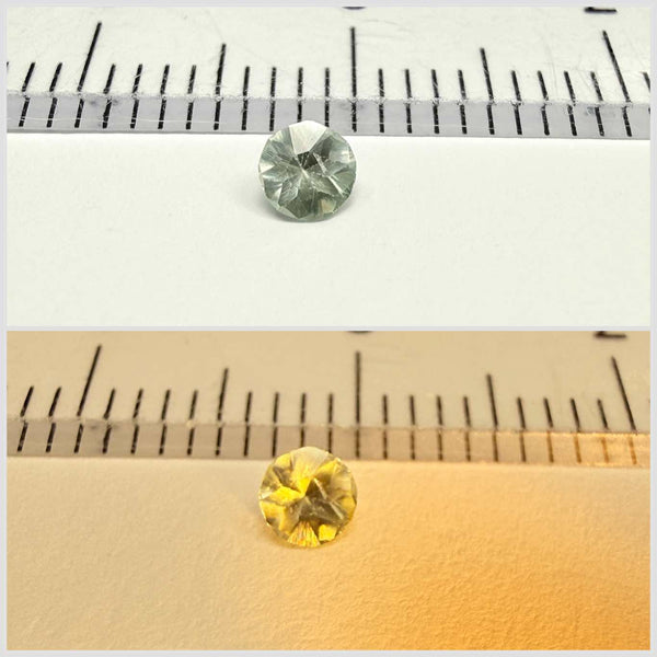 Alexandrite, 0.11ct, Manyara, Tanzania, Untreated Unheated. Tiny tiny stone, very slight colour change