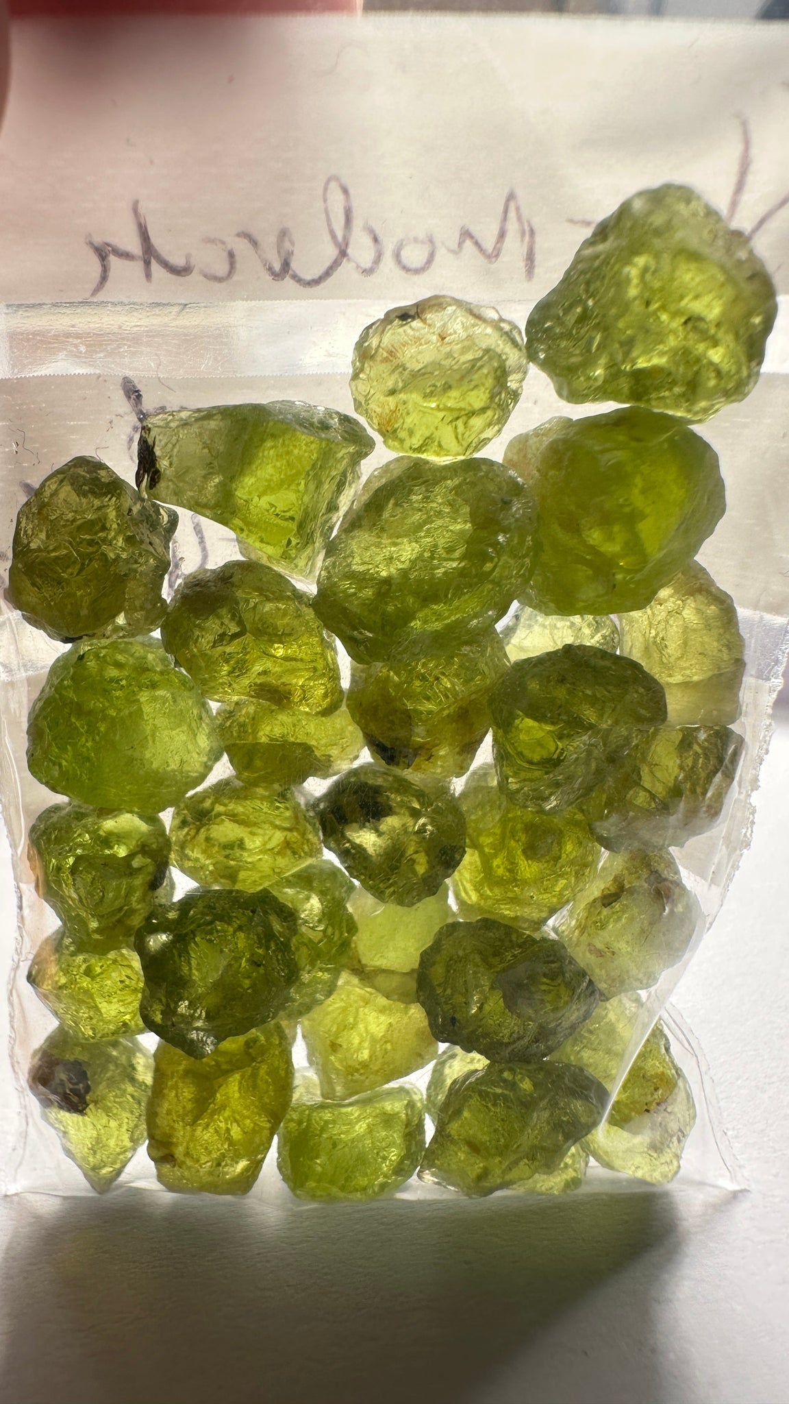 84.40Ct Ethiopian Peridot. 1.58Ct To 4.78. Slight Moderate Inclusions