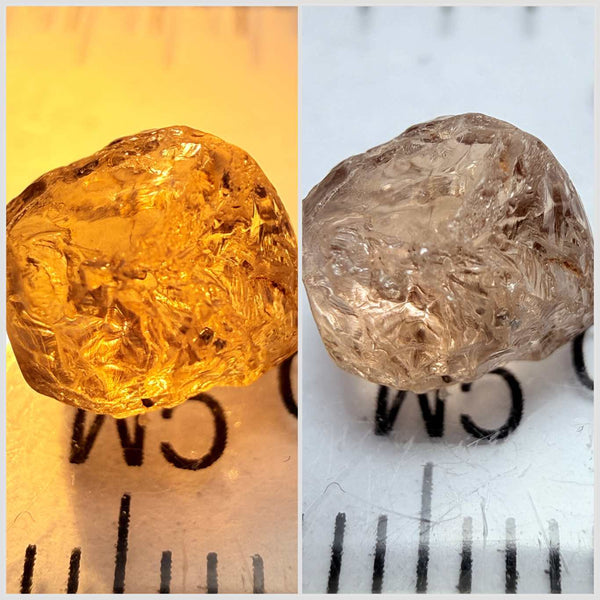 Colour Change Garnet, 2.49ct, Tanzania, Untreated Unheated, slight white spots on the outside skin, inside clean