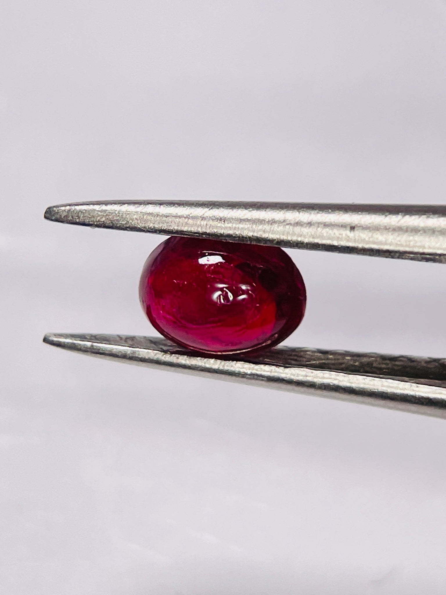 0.80Ct Ruby Cabochon Longido Mines Tanzania. Untreated Unheated
