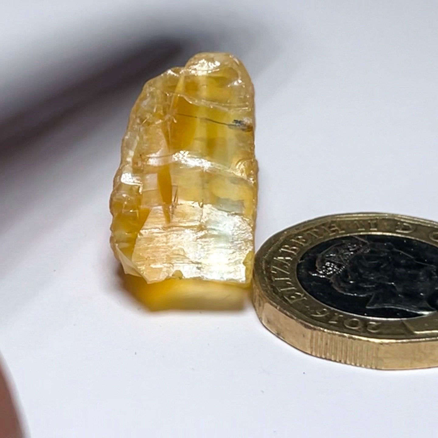 27.18Ct Opal Tanzania Untreated Unheated From A 1999 Deposit Chatoyant (Pearly Cats-Eye Effect)