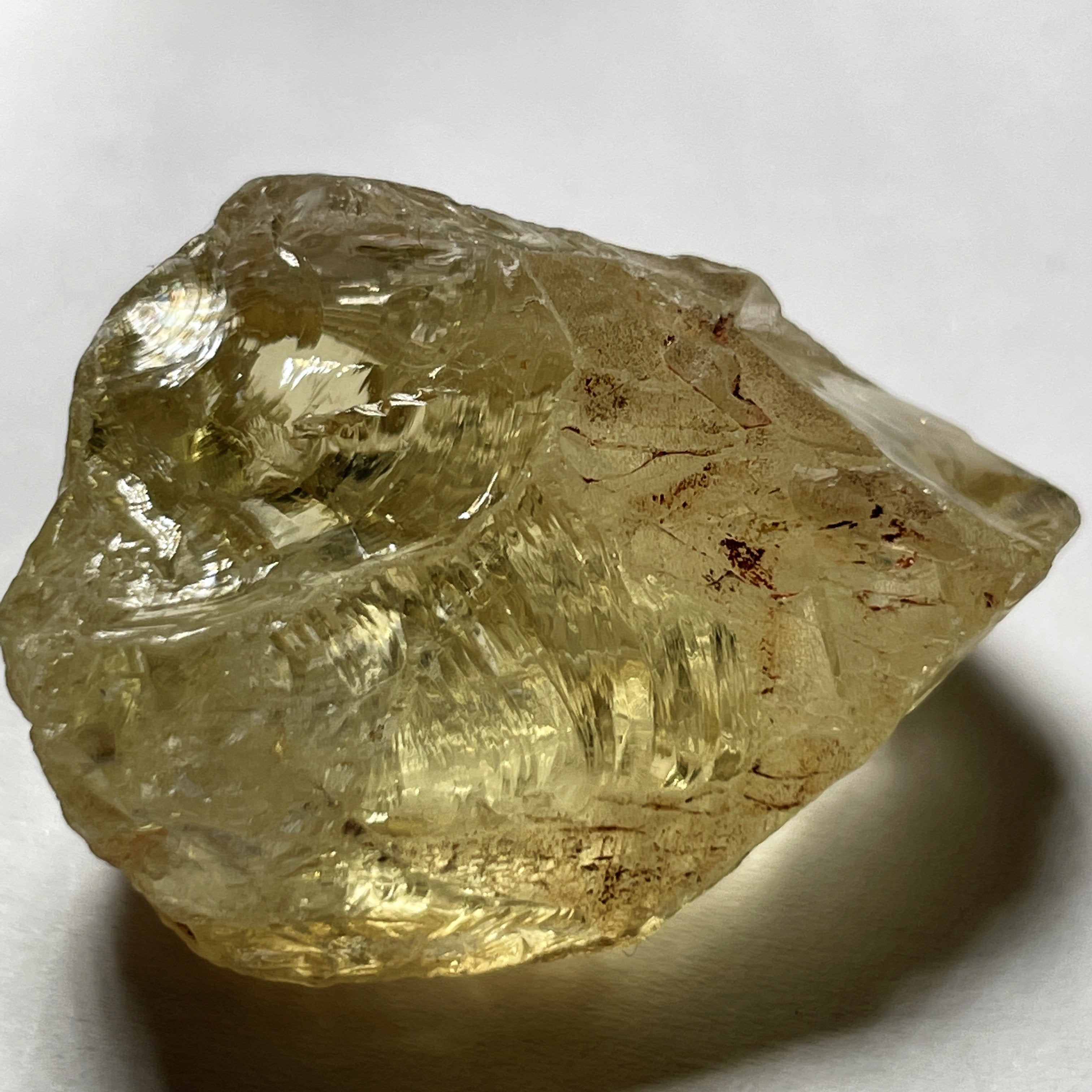 17.59Gm Citrine Zambia. Untreated Unheated. Rare As Not Heated From Amethyst Natural Colour.
