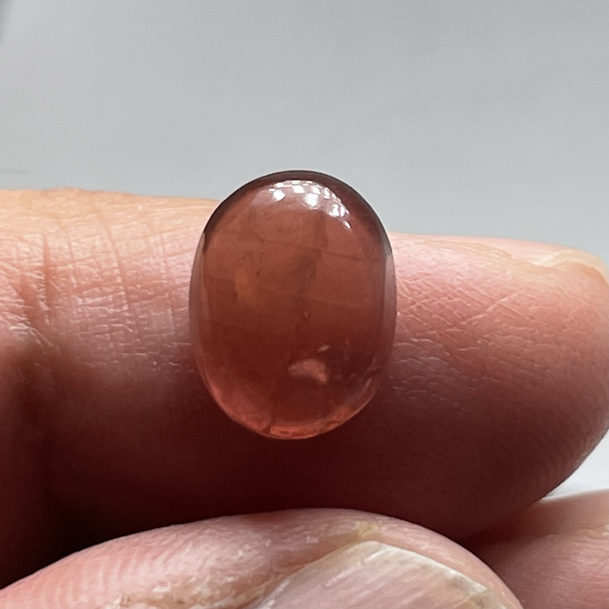 6.57Ct Padparadscha Sapphire Cabochon Tanzania Untreated Unheated. 11 X 8.2 5 Mm