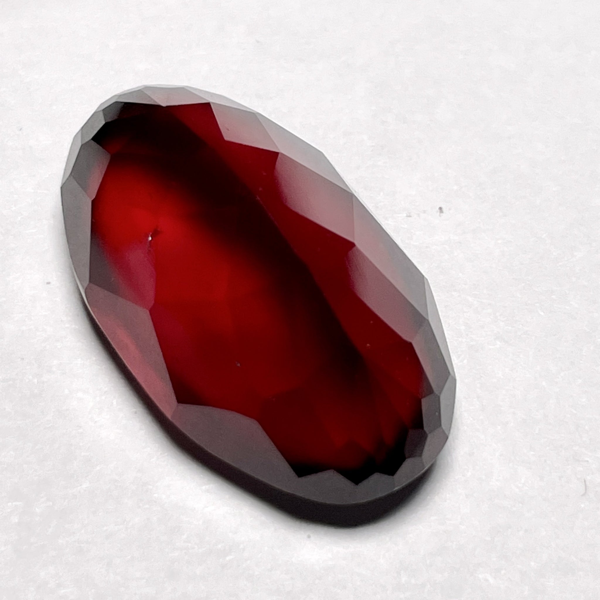 36.49Ct Hessonite Garnet Tanzania Untreated Unheated. 25.2X 14.6 X 11 Mm Use Either Side.