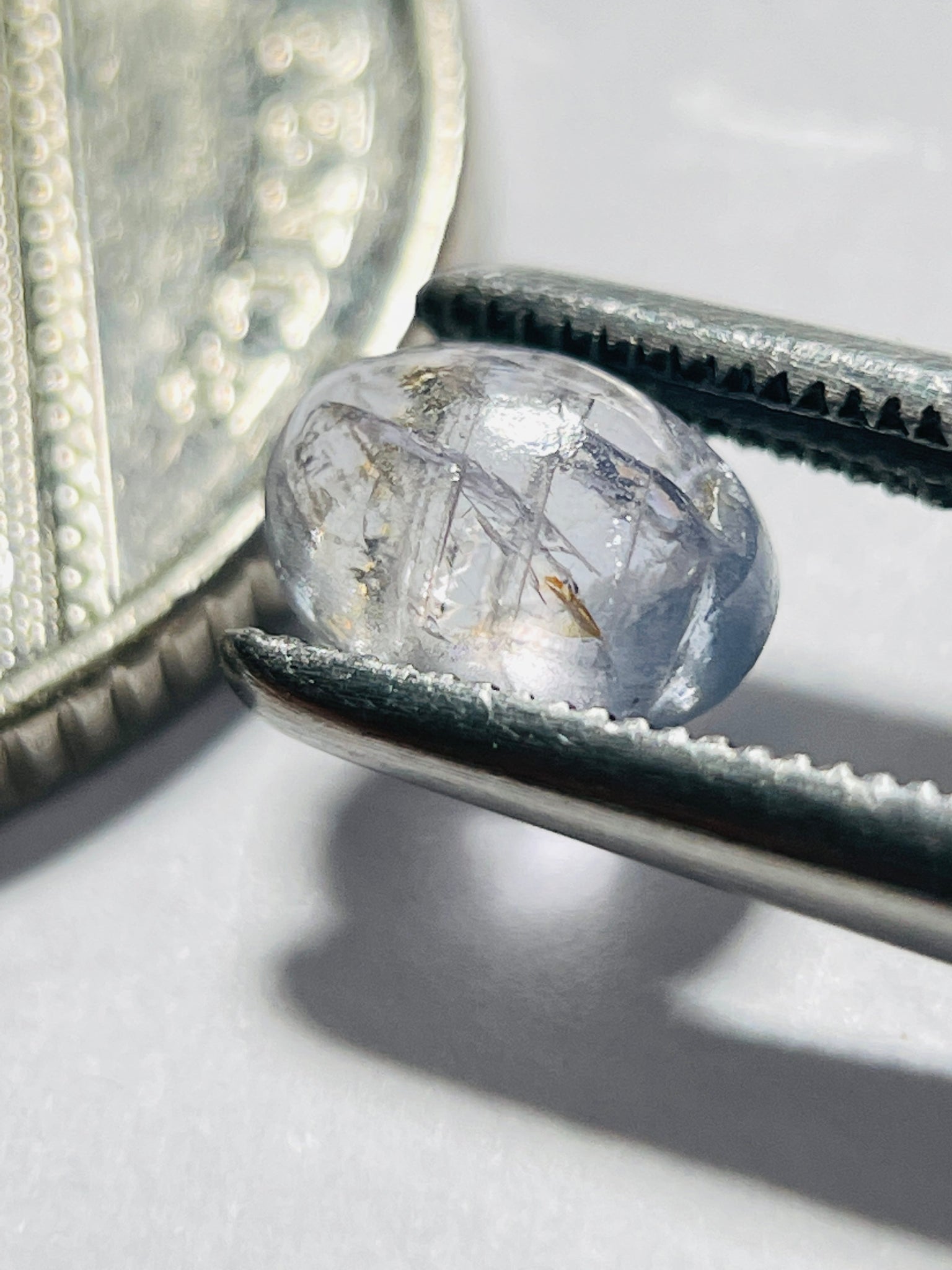 1.30Ct Umba Sapphire Cabochon. Tanzania Untreated Unheated.