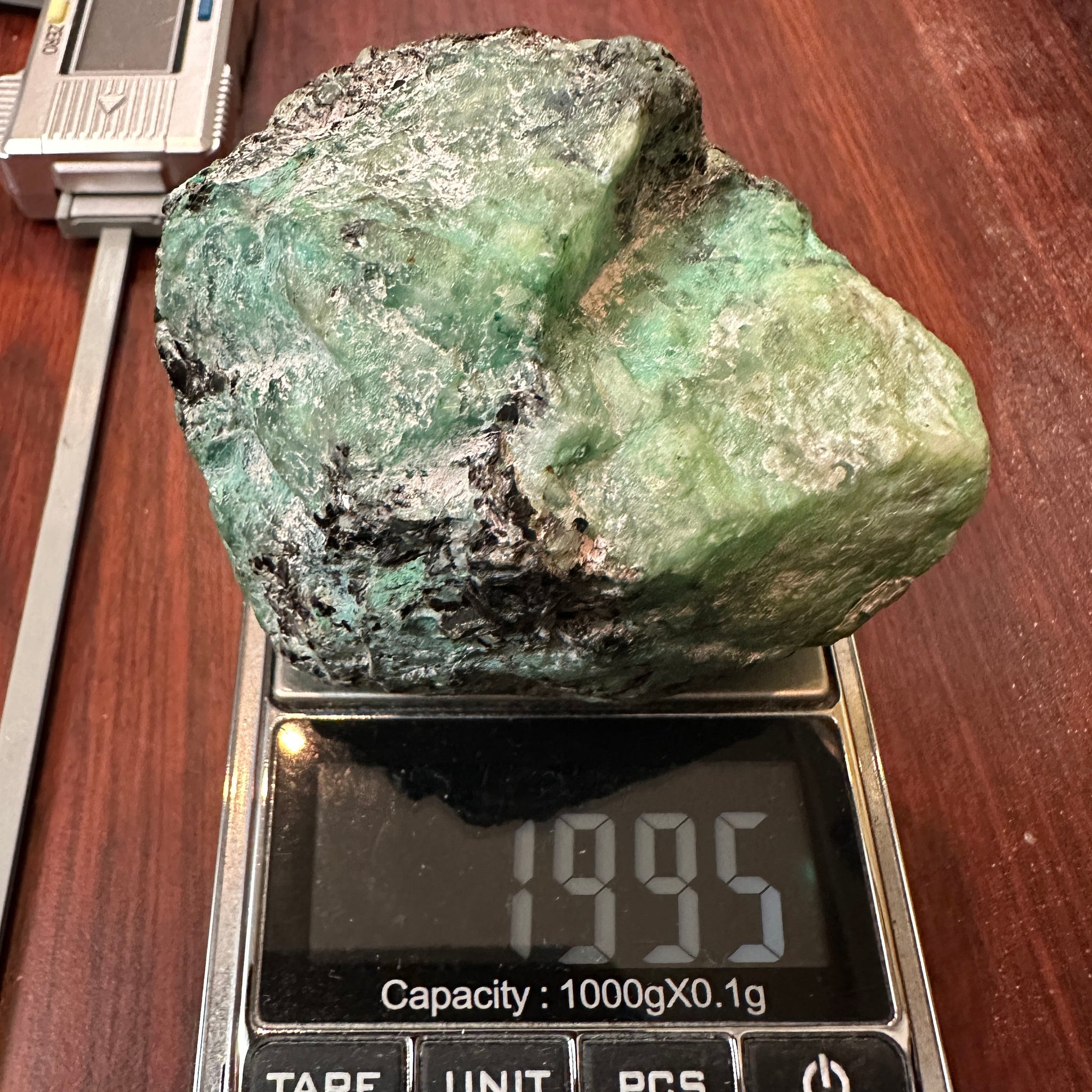 199.50Gm Emerald Crystal Tanzania Untreated Unheated