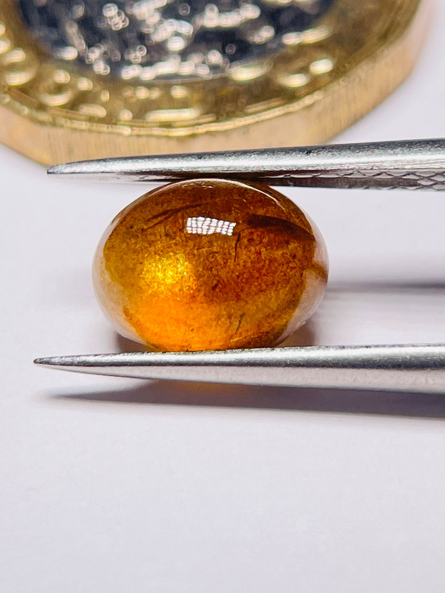 3.33Ct Sapphire Cabochon Seems To Have A Moving Star But As Point Umba Valley Tanzania. Untreated