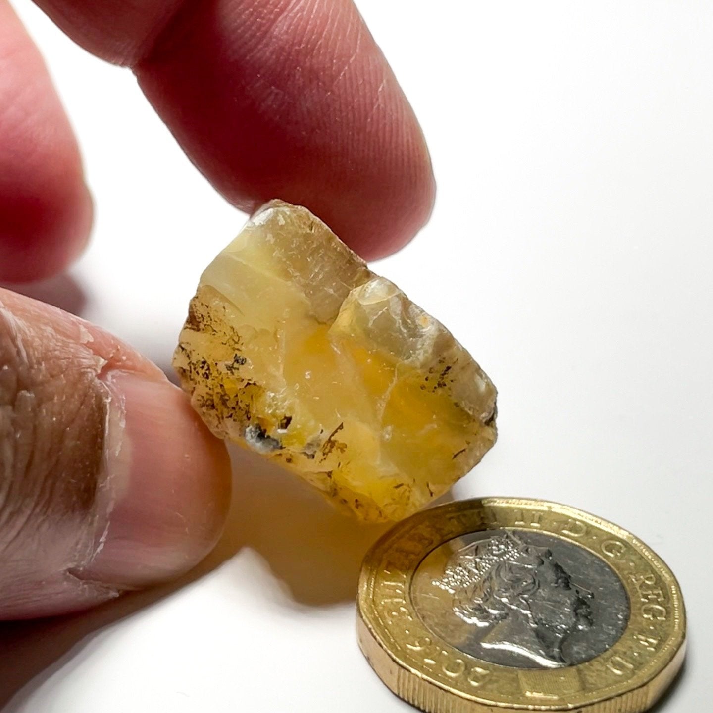 51.31Ct Opal Tanzania Untreated Unheated From A 1999 Deposit Chatoyant (Pearly Cats-Eye Effect)