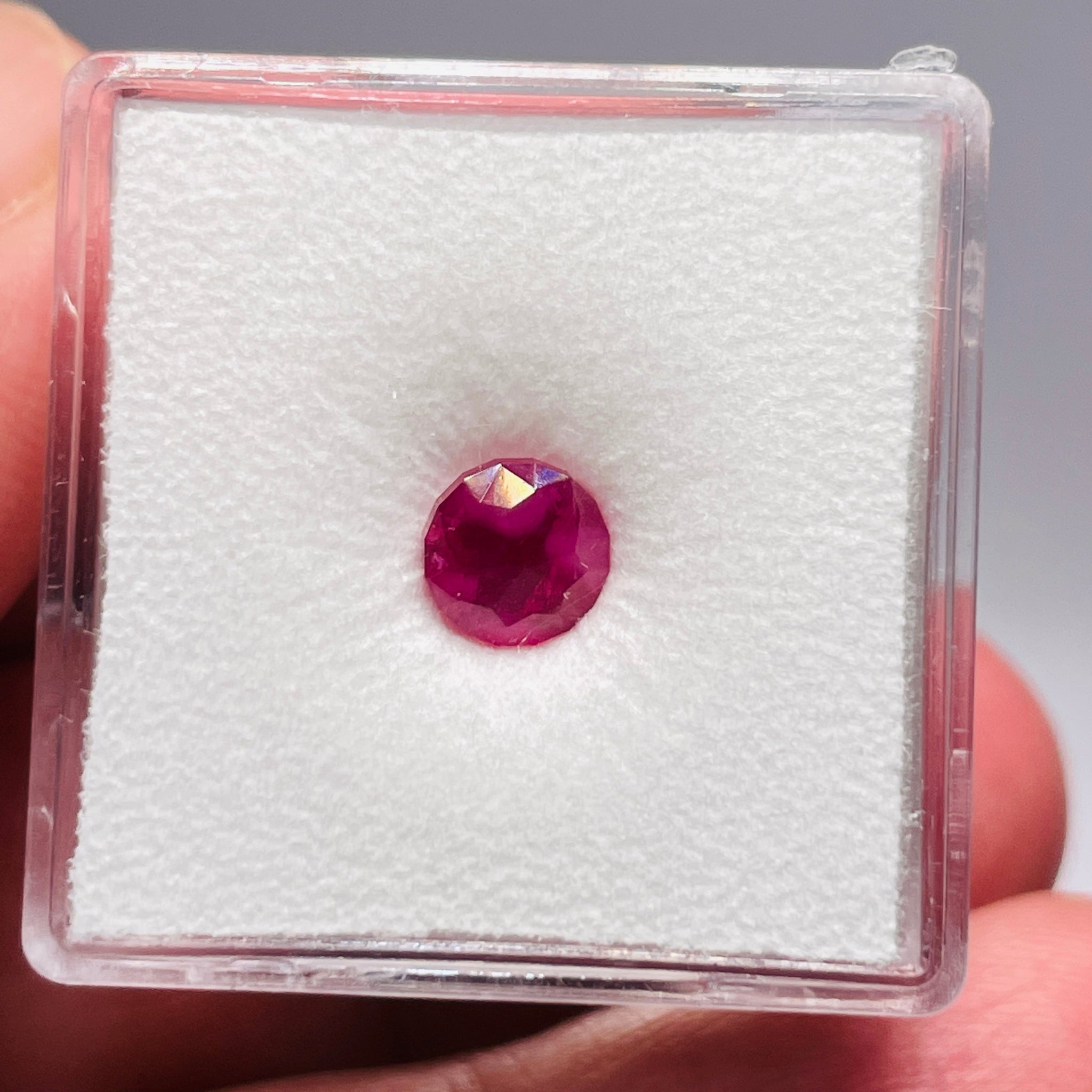 1.475Ct Winza Ruby Tanzania Untreated Unheated. 5.7Mm X 6.1Mm Precision Custom Cut By Us In London