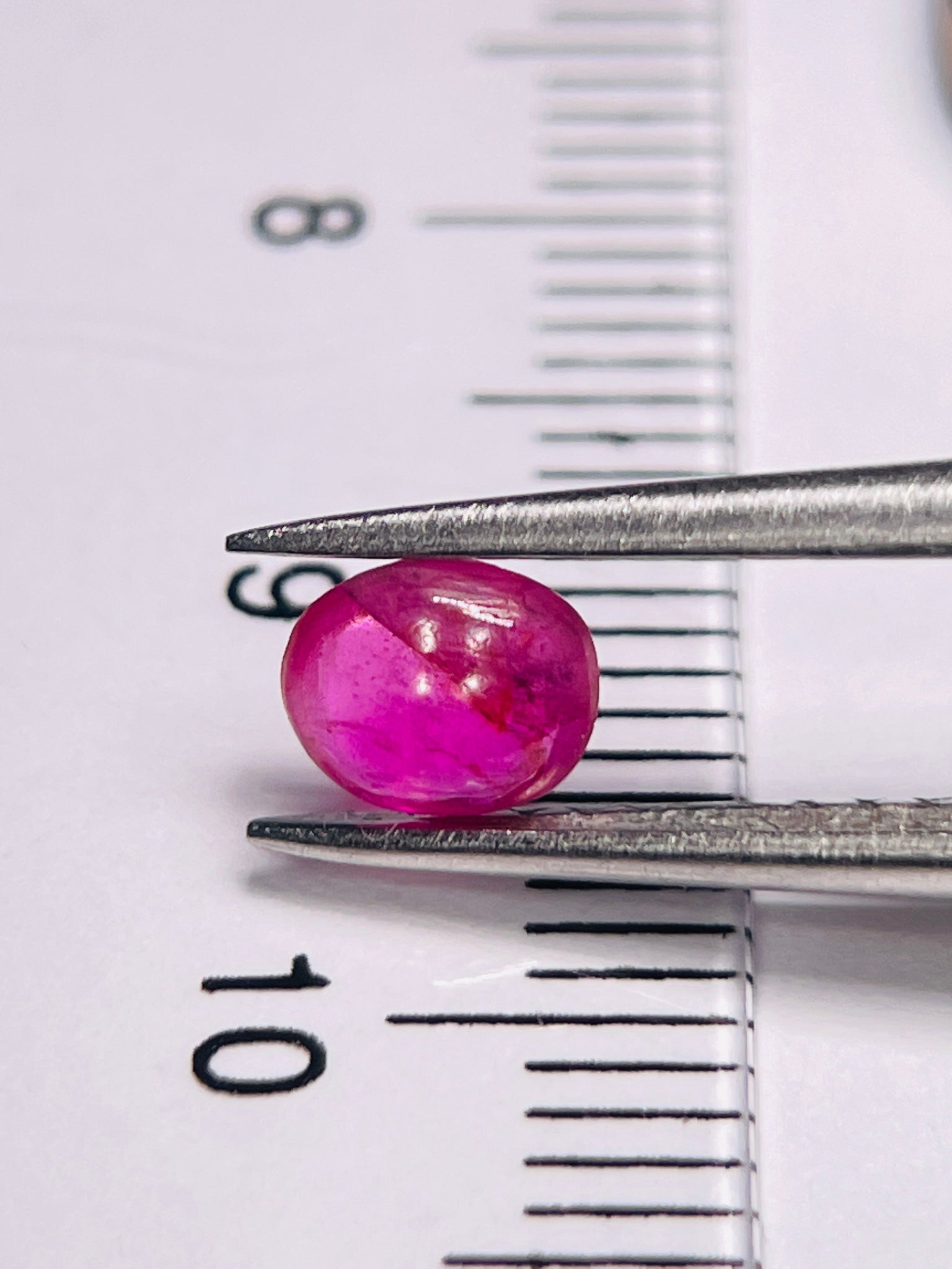 0.58Ct Sapphire Cabochon Winza Tanzania. Untreated Unheated