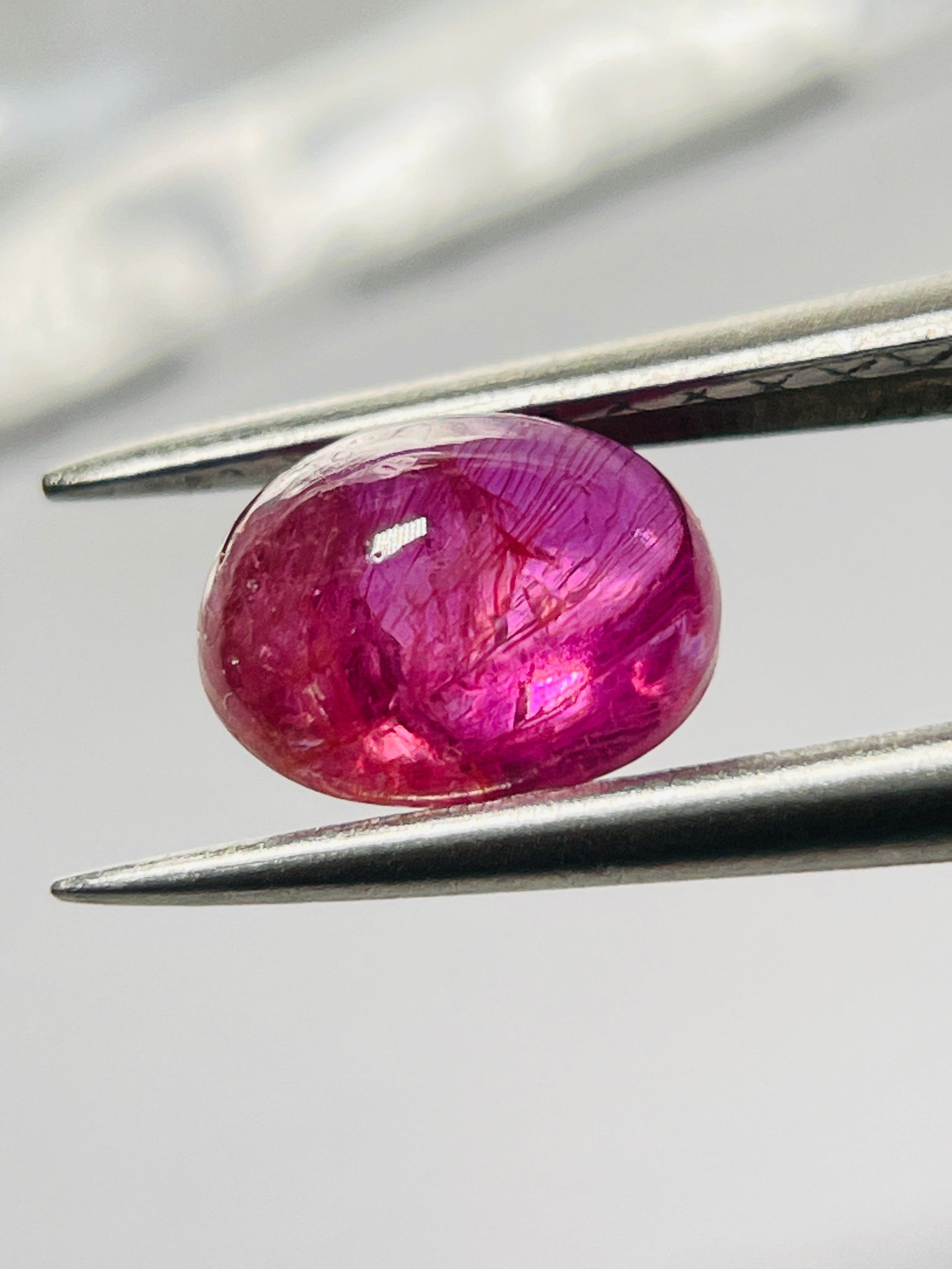 2.11Ct Sapphire Cabochon Umba Valley Tanzania. Untreated Unheated.