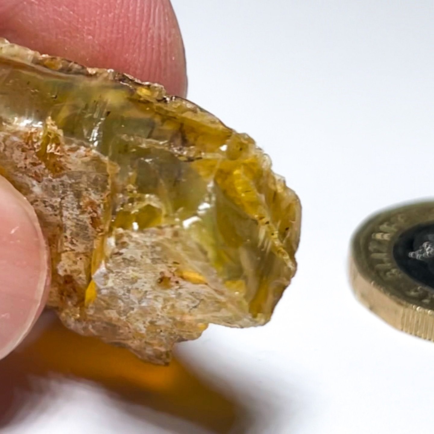 40.71Ct Opal Tanzania Untreated Unheated From A 1999 Deposit Chatoyant (Pearly Cats-Eye Effect)