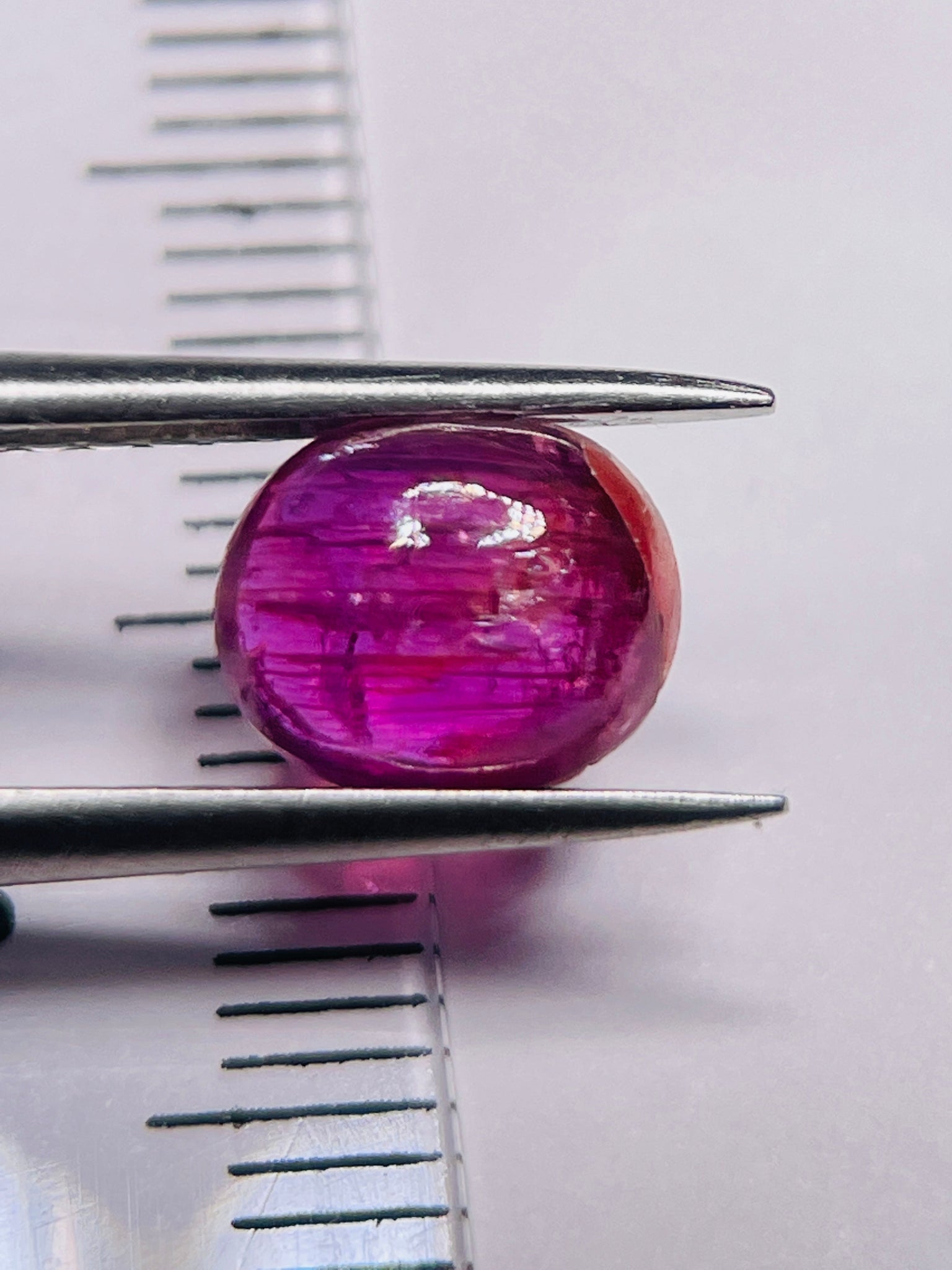 1.97Ct Sapphire Cabochon Umba Valley Tanzania. Untreated Unheated. Slight Groove Indentation On