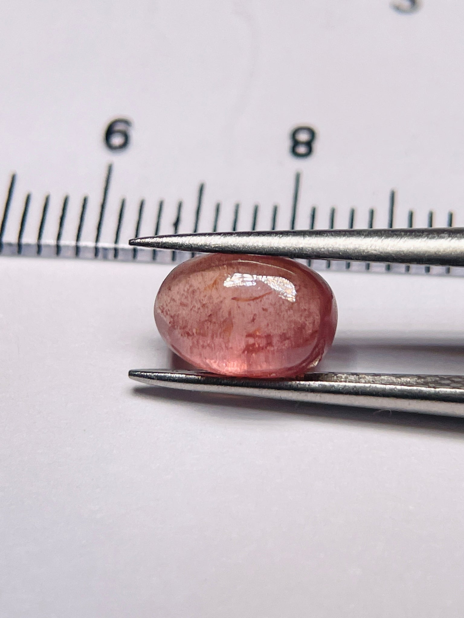 2.61Ct Umba Padparadscha Sapphire Cab Tanzania Untreated Unheated