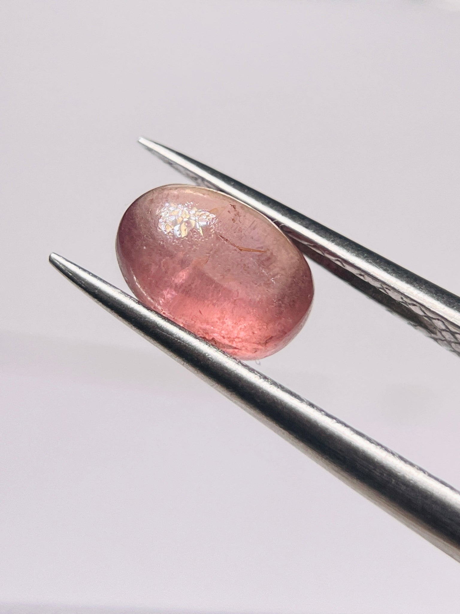 2.61Ct Umba Padparadscha Sapphire Cab Tanzania Untreated Unheated