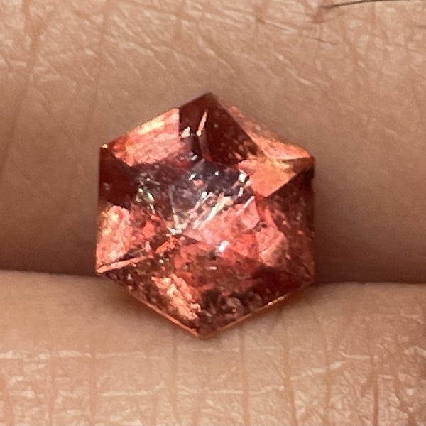 1.93Ct Padparadscha Sapphire Included Tanzania Umba Valley Untreated Unheated. 6.2 X 4 Mm