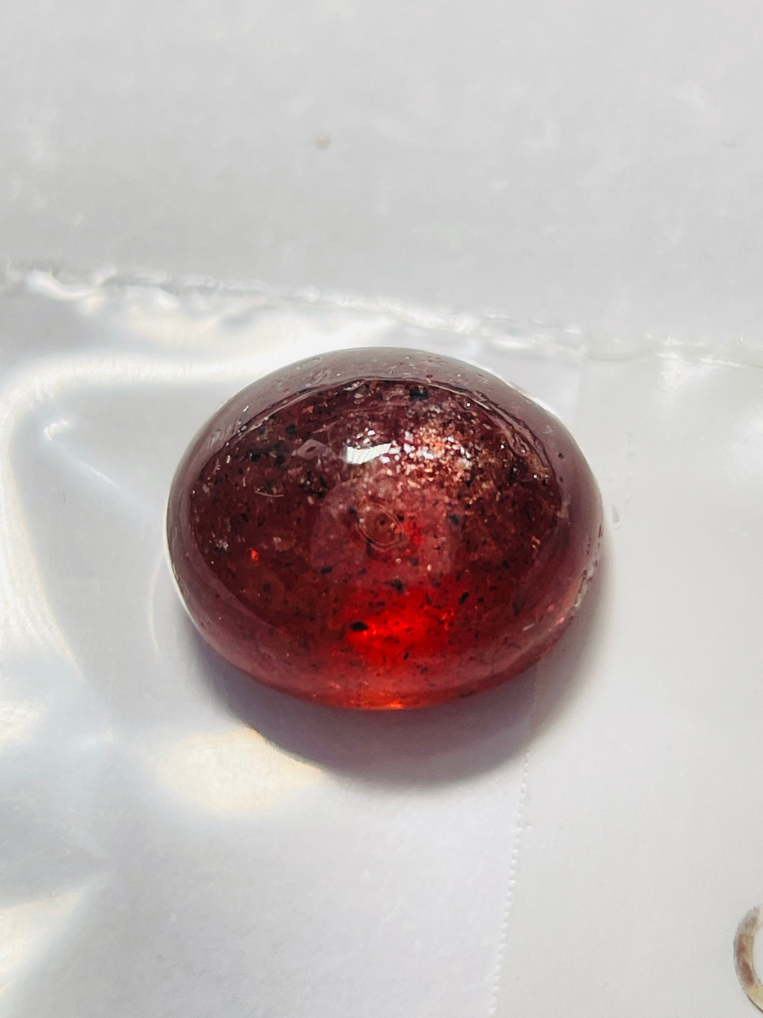 4.08Ct Red Sapphire Cabochon Umba Valley Tanzania. Untreated Unheated. Has A Moving Star But As