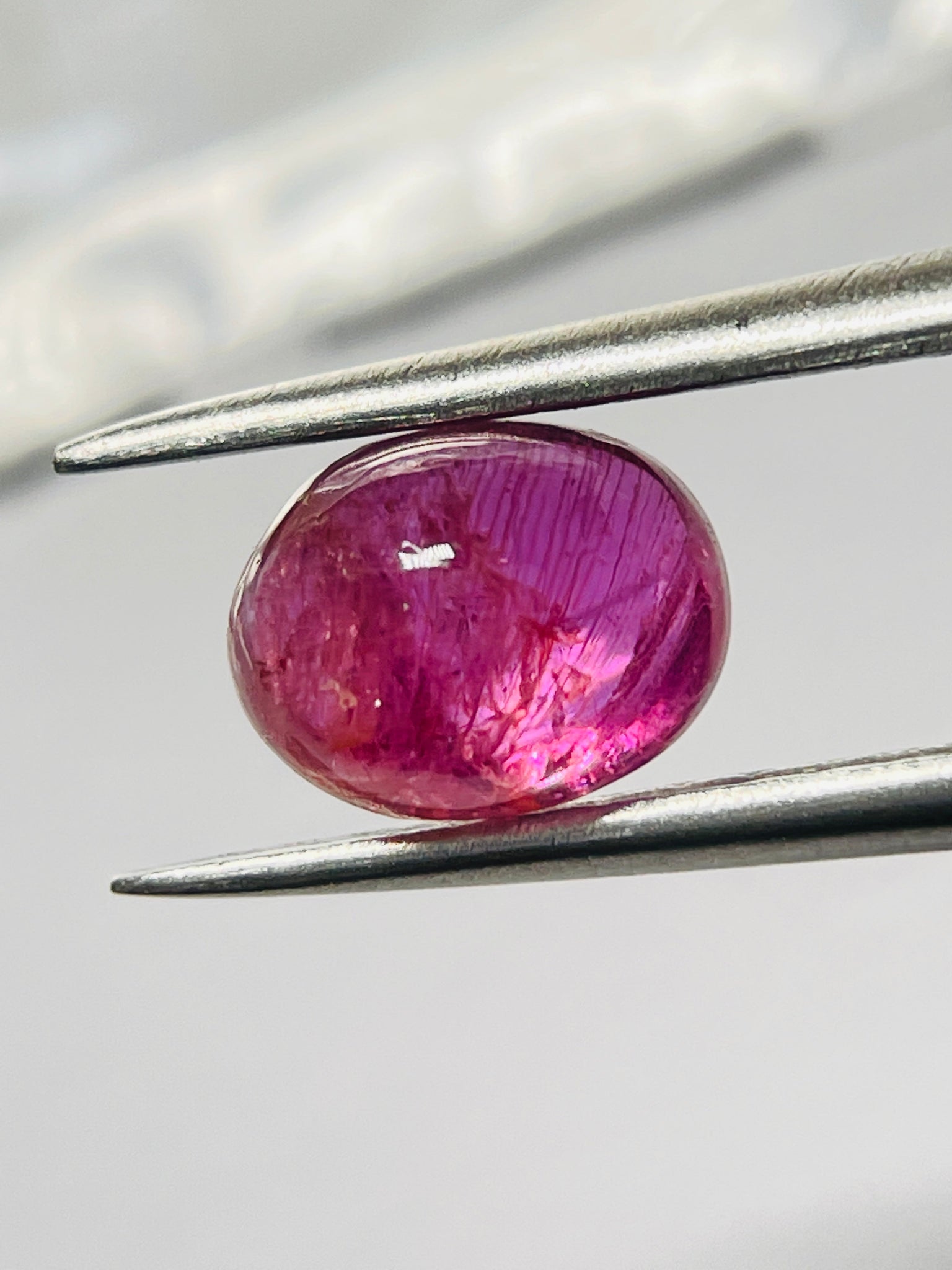 2.11Ct Sapphire Cabochon Umba Valley Tanzania. Untreated Unheated.