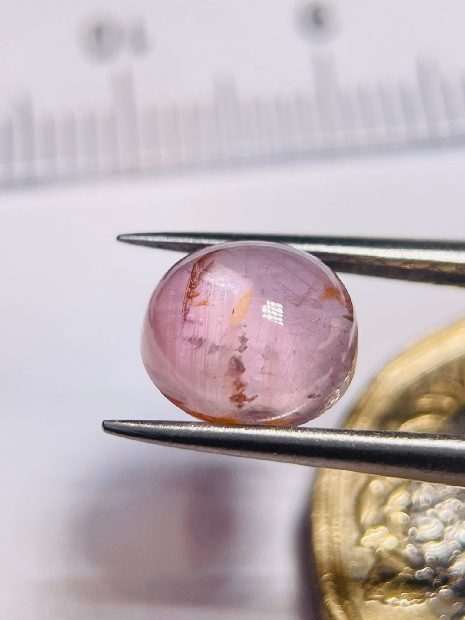 3.63Ct Sapphire Tanzania. Untreated Unheated. Seems To Have A Moving Spot/star