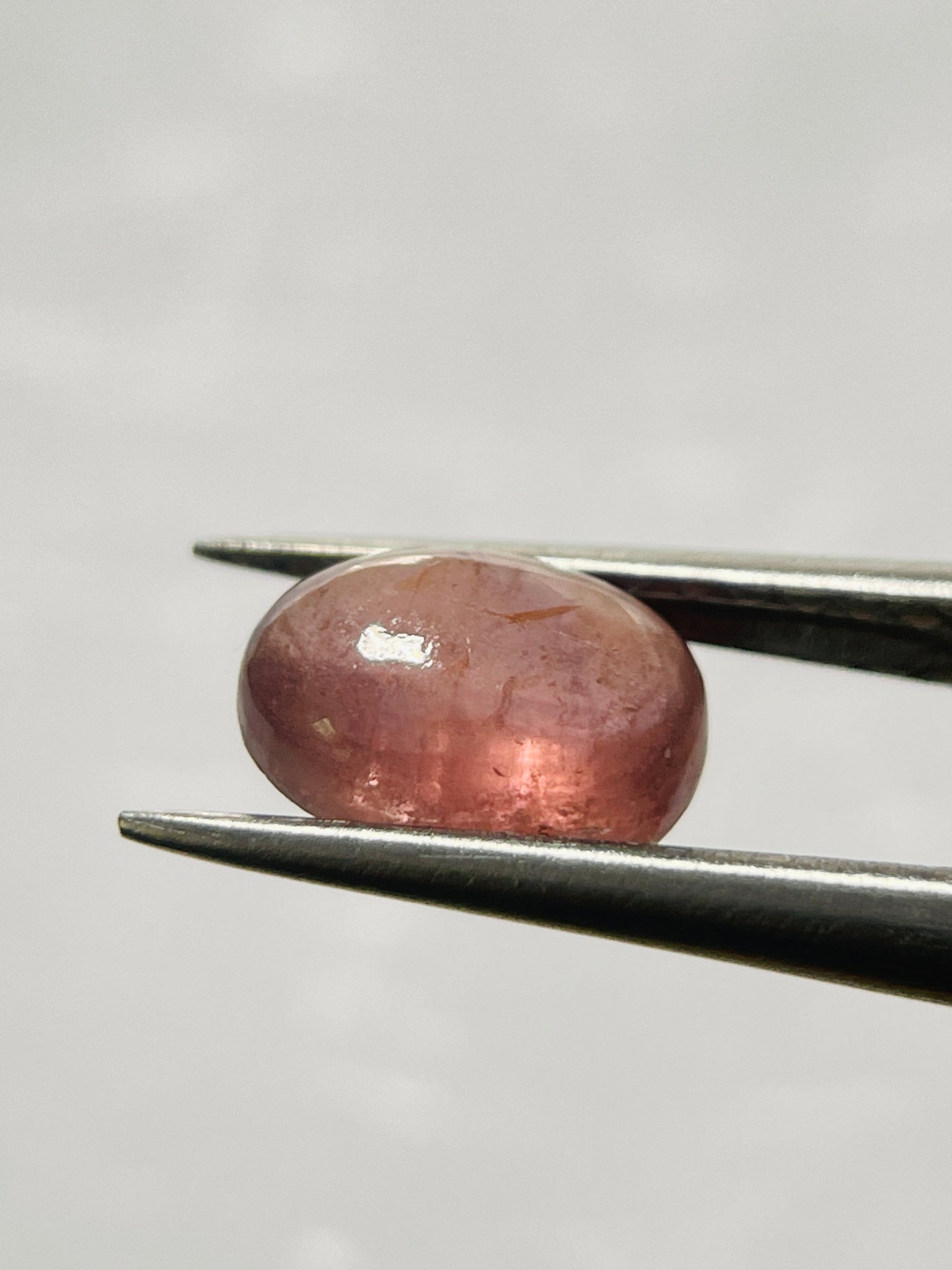 2.61Ct Umba Padparadscha Sapphire Cab Tanzania Untreated Unheated